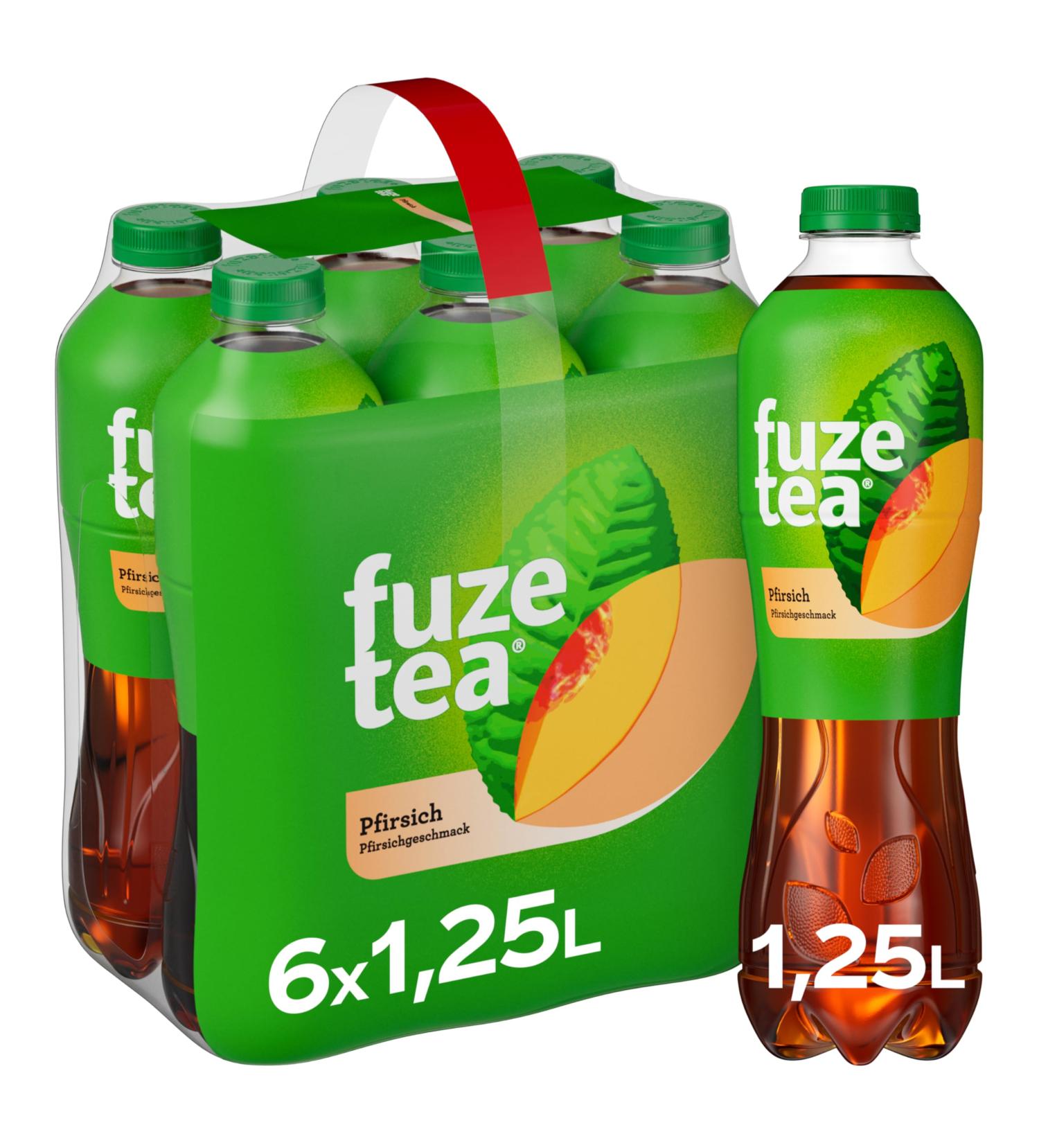 FUZE Tea Th Glac P che Intense 6 x 1 25 L