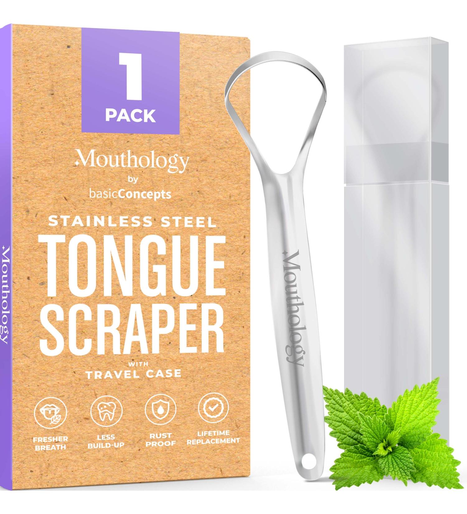 Buy Stainless Steel Tongue Cleaner - Improve Oral Hygiene | International Shipping Available - Buy Online on GoSupps.com