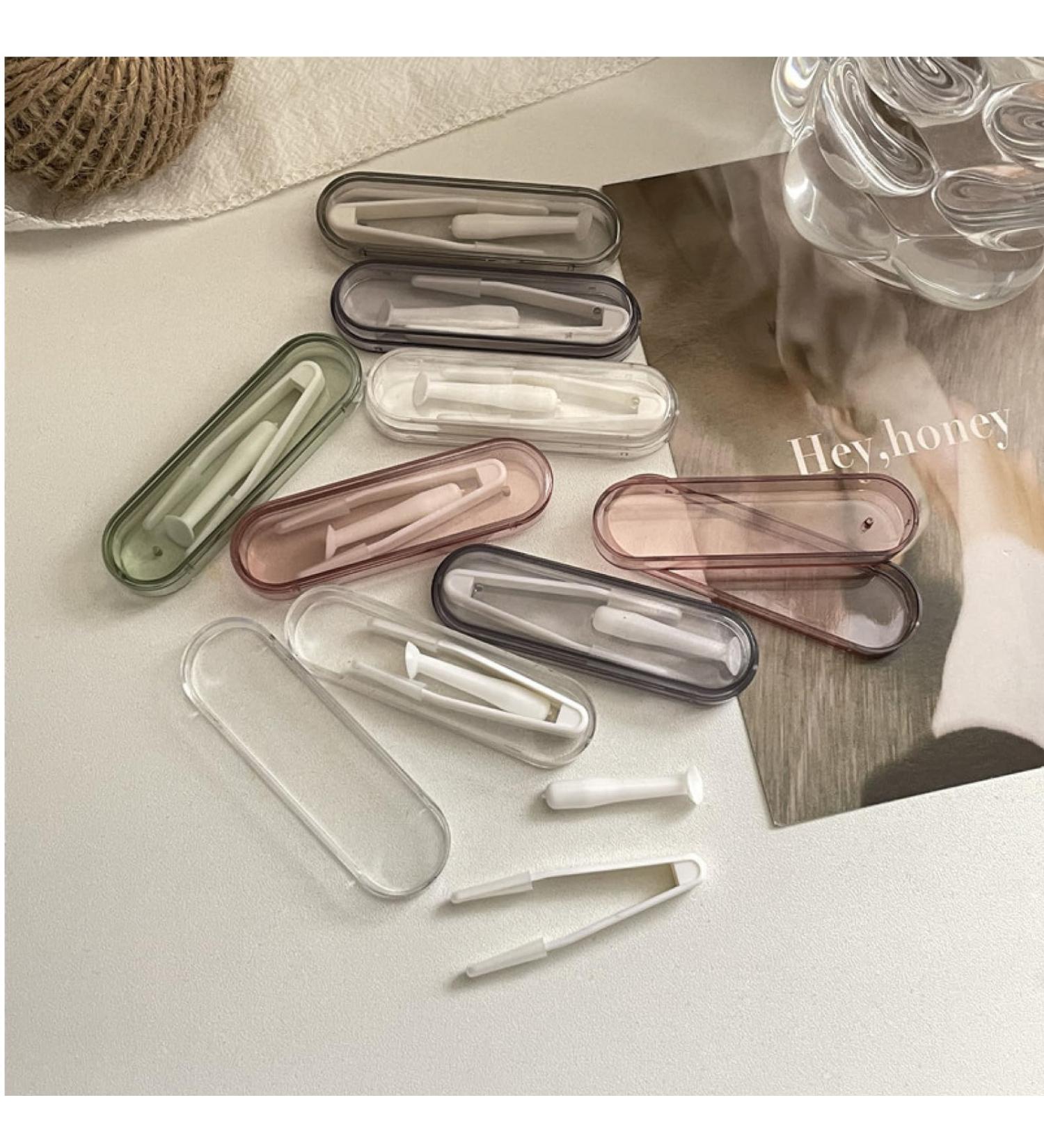 Portable Contact Lens Tool Set - Remover & Inserter with Tweezers - Assorted Colors for Easy Lens Care - Buy Online on GoSupps.com