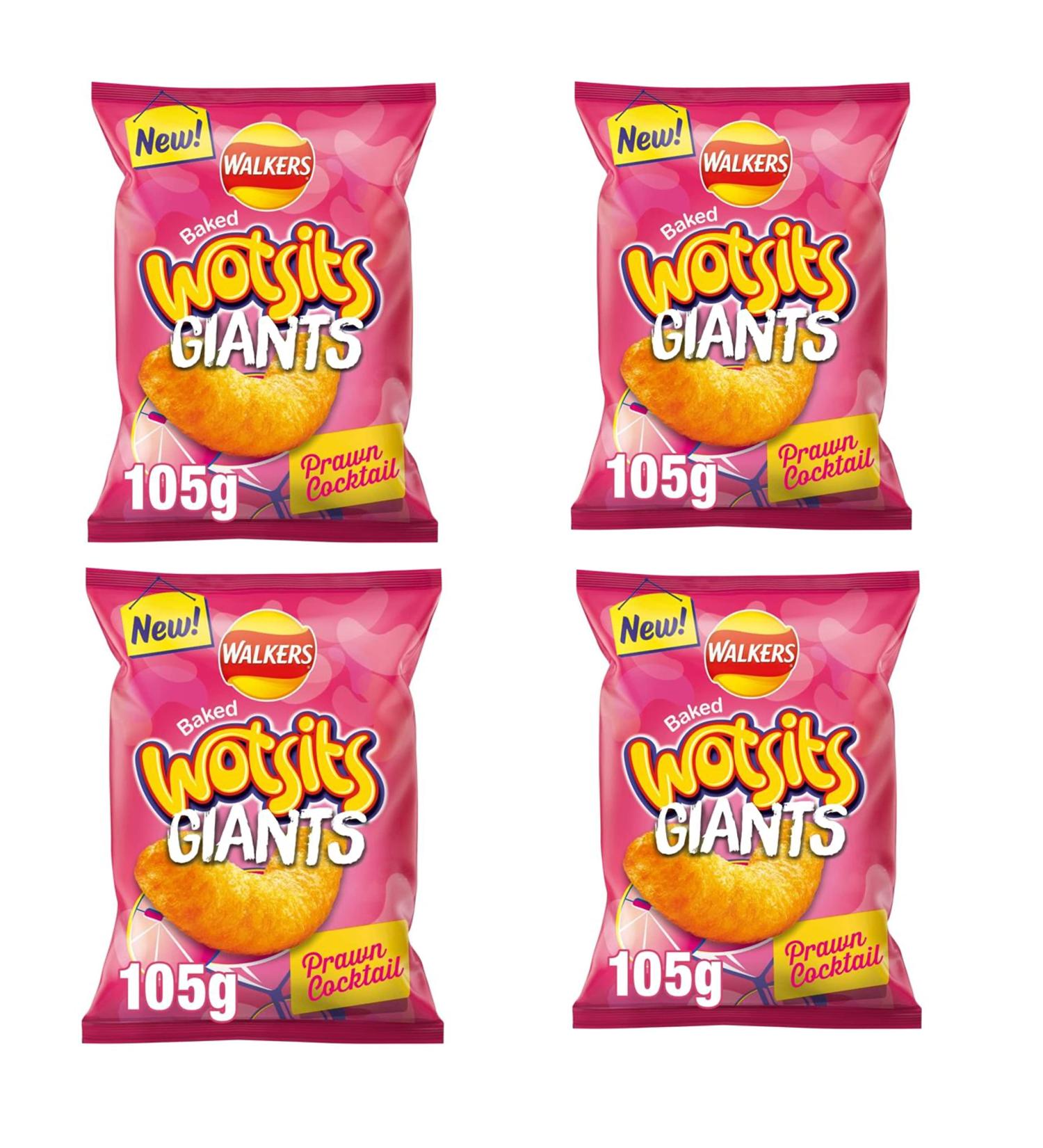 Worsits Gaint Prawn Cocktail 4 X 105g (pack of 4) - Buy Online on GoSupps.com