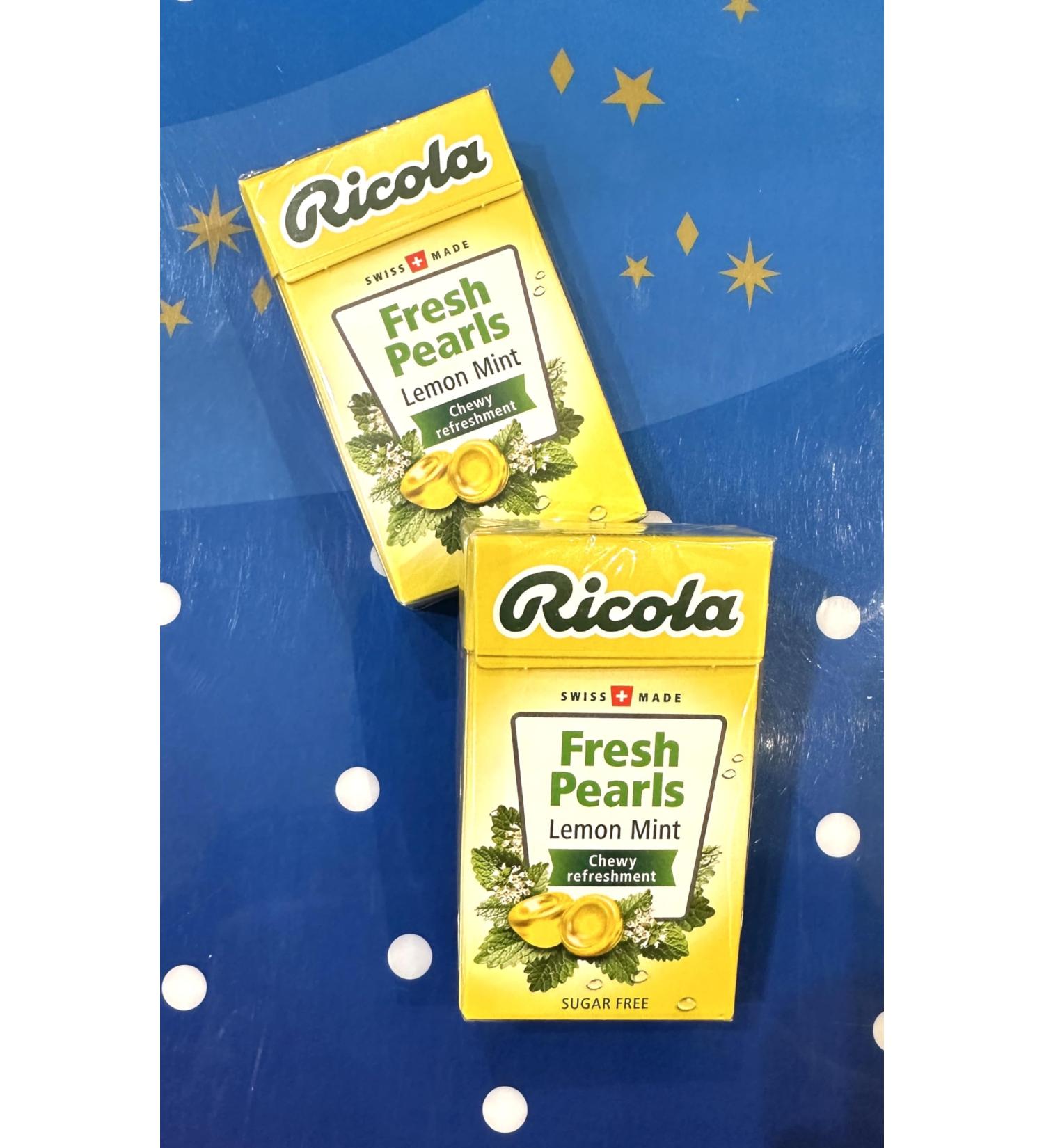 2 Packs Swiss Made Lemon Fresh Pearls Chewy Candy (Sugar FREE)