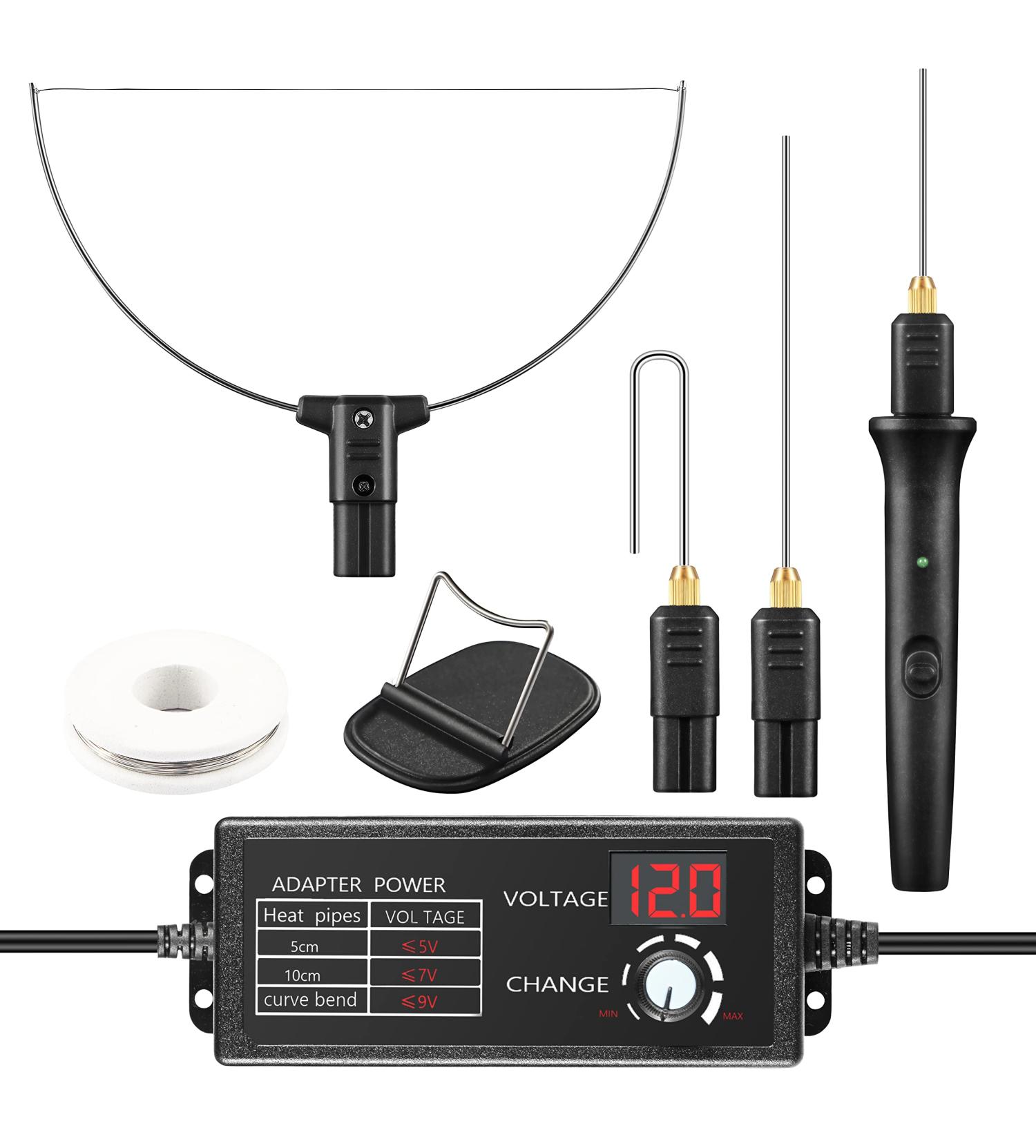 Aolloa 4 in 1 Hot Foam Cutter Set with Digital Voltage Controller | Electric Cutting Machine Pen Kit for Polyethylene Styrofoam Carving - Buy Online on GoSupps.com