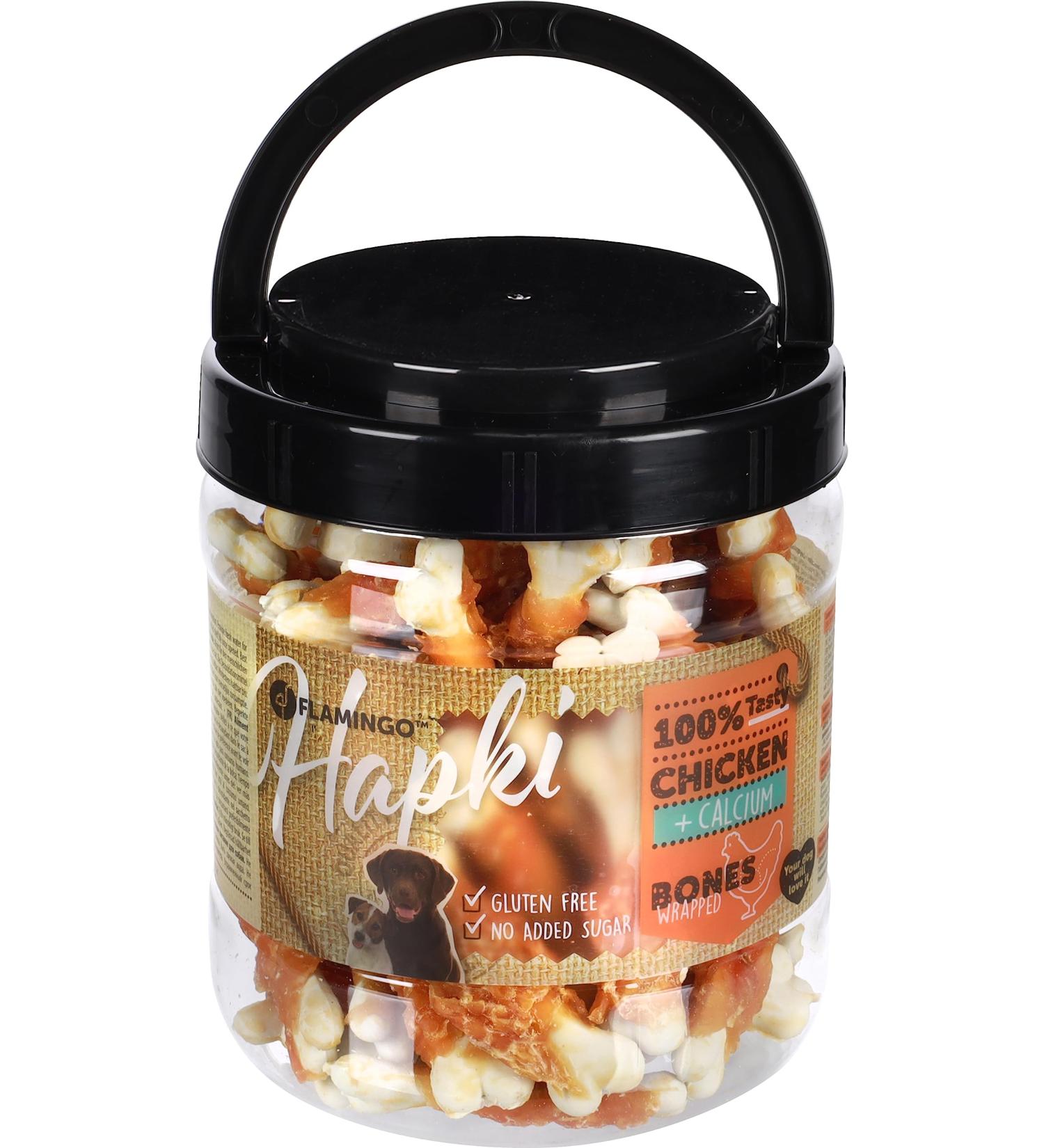 Hapki Treats - CALCIUM BONE - WITH CHICKEN 650GR - special price - Gluten free - No added sugars