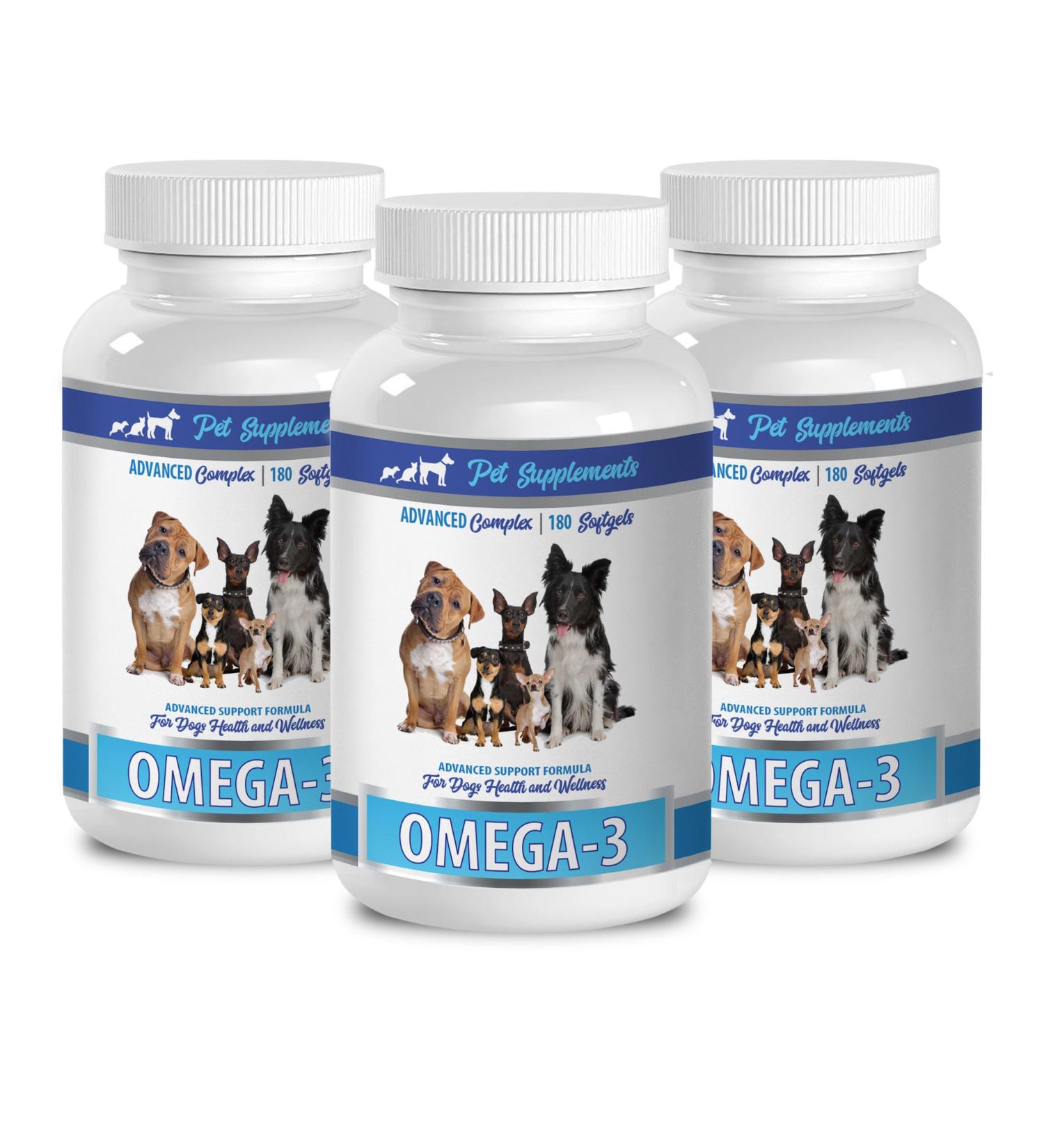 PET SUPPLEMENTS Dog Protein - Omega 3 - Advanced Complex - Health & Wellness - for Dogs - Dog Heart Health - 3 Bottle (540 Softgels) - Buy Online on GoSupps.com