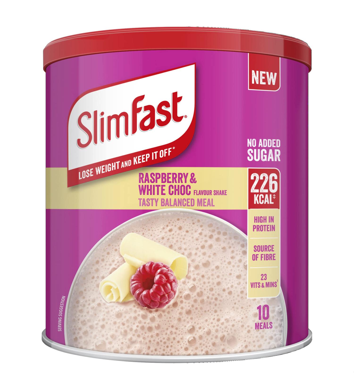 Slimfast Raspberry & White Chocolate Powder Raspberry 10 Servings (Pack of 1)