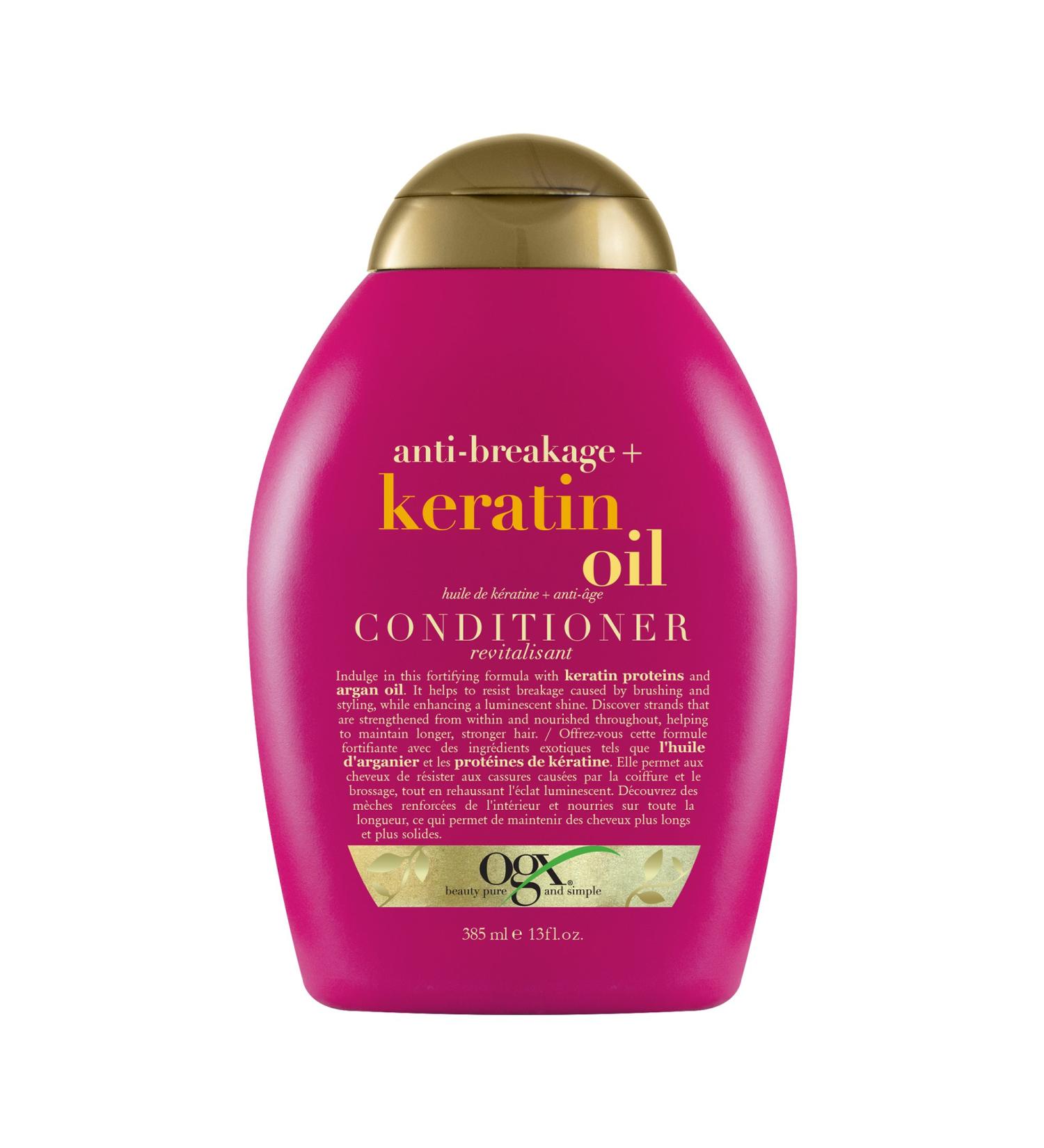 OGX Anti-Breakage + Keratin Oil Conditioner 385ml - Buy Online on GoSupps.com
