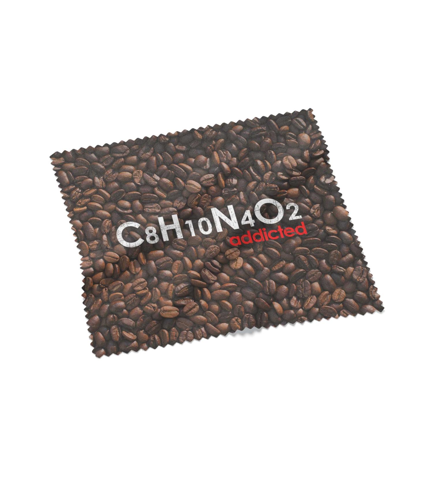 Urban Backwoods Caffeine Addicted Microfiber Cloth - Glasses Cleaning Cloth