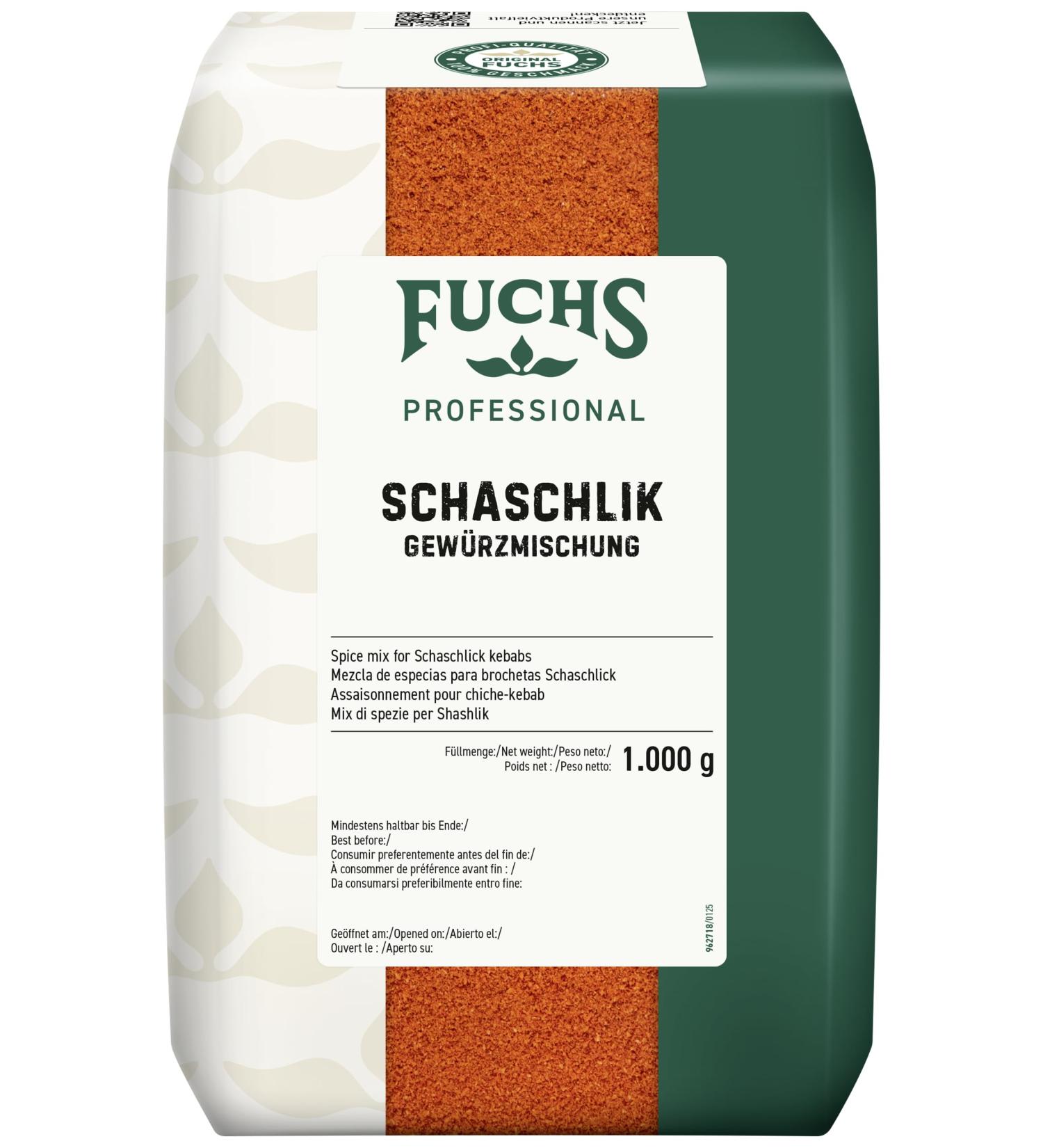 Fuchs Professional - Assaisonnement pour chiche-kebab | Pour assaisonner et mariner de la viande frite ou grill e | Qualit professionnelle pour les gros consommateurs | 1 kg dans un sac - Buy Online on GoSupps.com