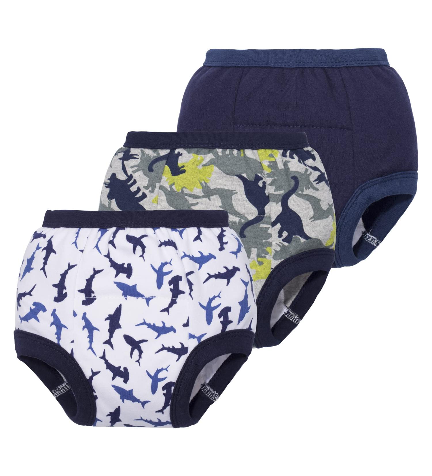 Big Elephant Baby Training Pants - Absorbent Potty Training Underwear for Toddler 5T - Blue Whale Design, 3 Pack - Buy Online on GoSupps.com