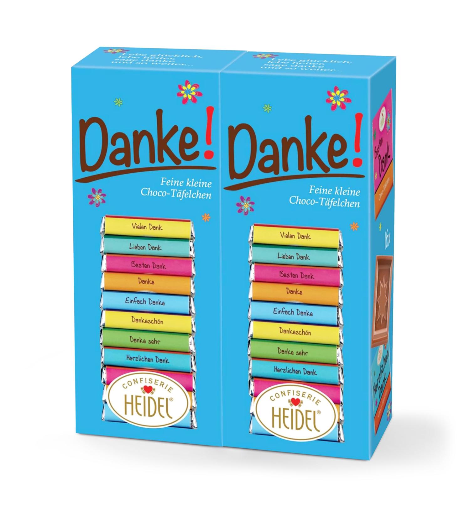 Buy Heidel Thanks Whole Milk Chocolate Tefel 2x80g | 16 Mini Boards | Perfect Gift for Thanksgiving - Buy Online on GoSupps.com