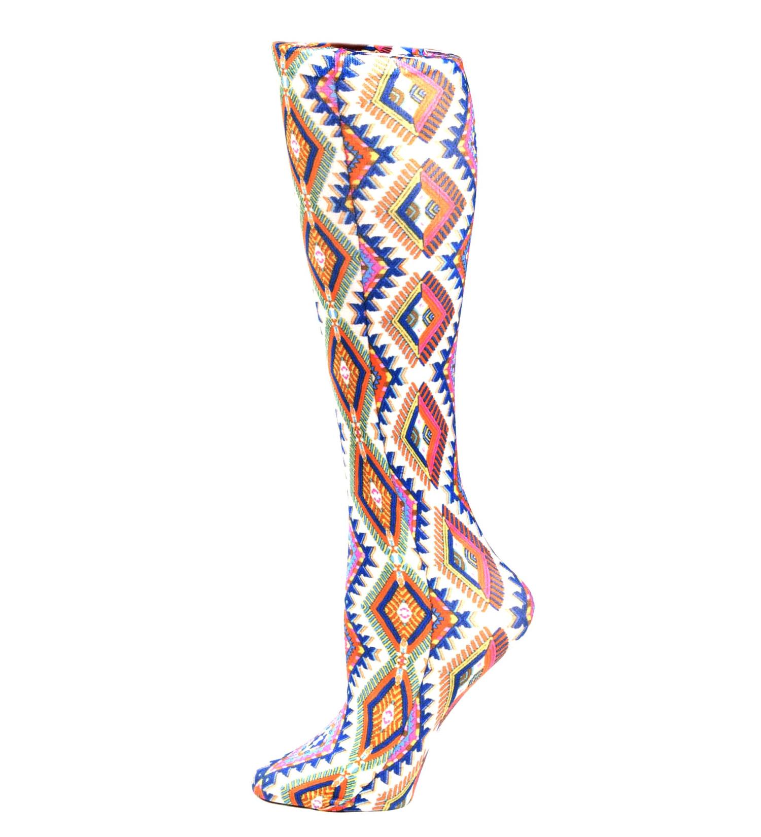 Celeste Stein Cream Aztec Compression Socks | 15-20 mmHg | Moderate Support - Buy Online on GoSupps.com