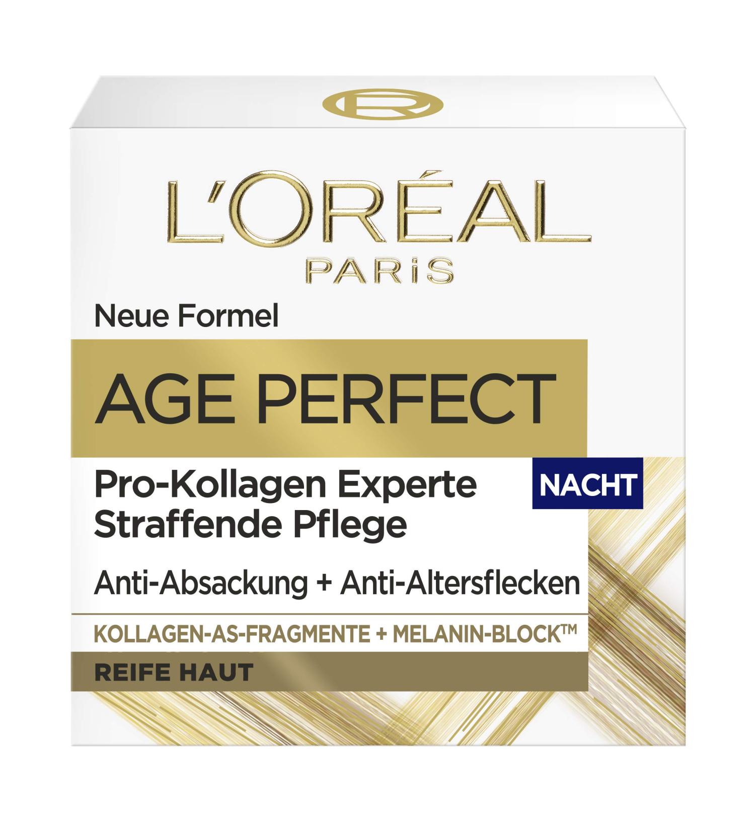  L'Oreal Paris L'Or al Paris Firming Night Cream for Mature Skin - Anti-aging Moisturizer - With AS Collagen Fragments - Collagen Pro Expert - 50 ml - Buy Online on GoSupps.com
