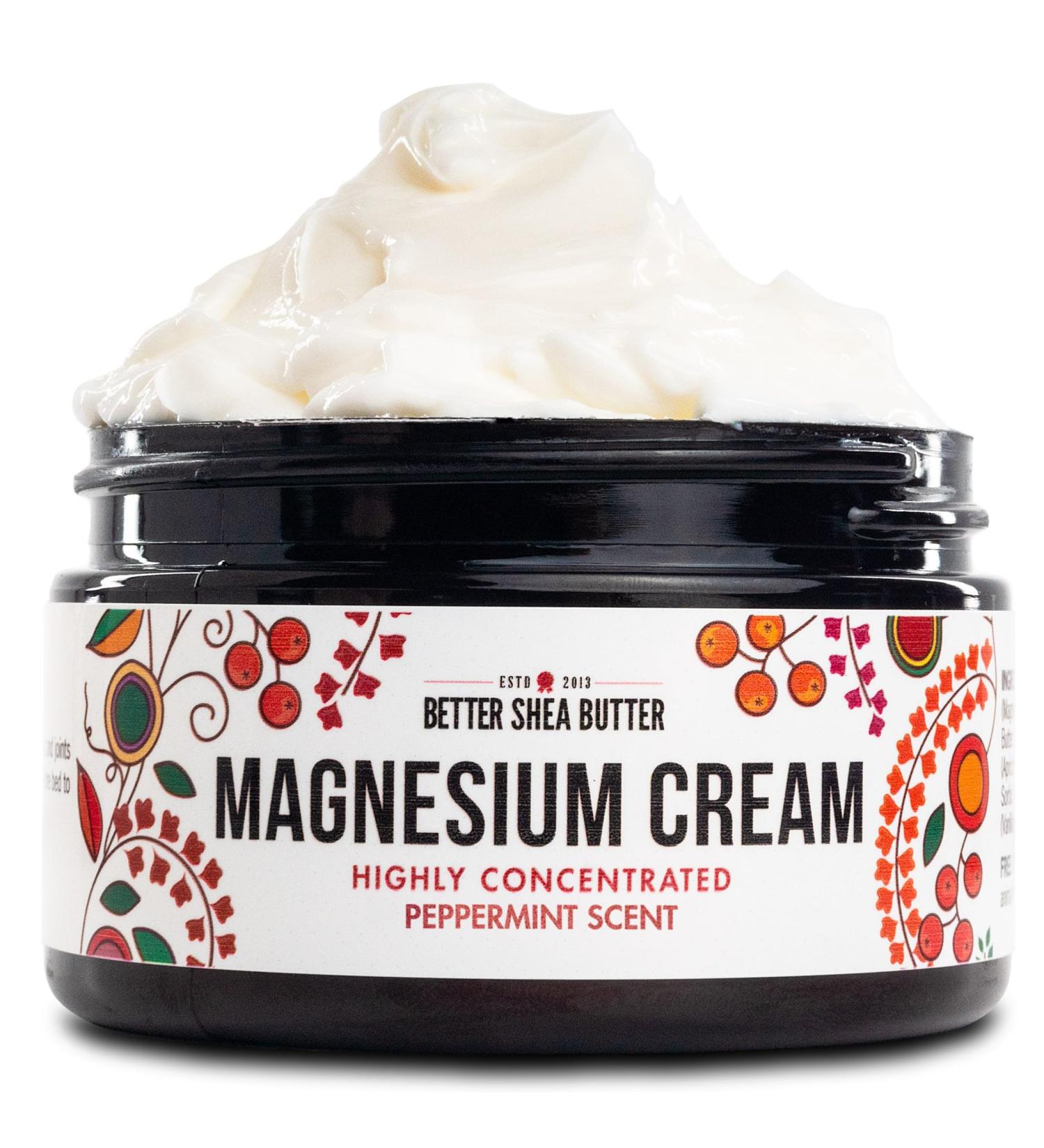 Magnesium Good Night Cream - Natural Relief for Muscle Tension & Leg Cramps | Safe for Pregnancy & Kids | Organic Vegan Night Lotion (Peppermint - Buy Online on GoSupps.com