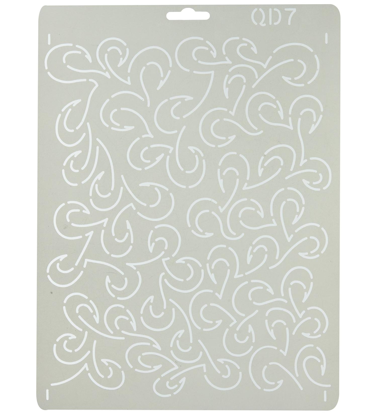 Quilting Creations Paisley Background Quilt Stencil Plastic