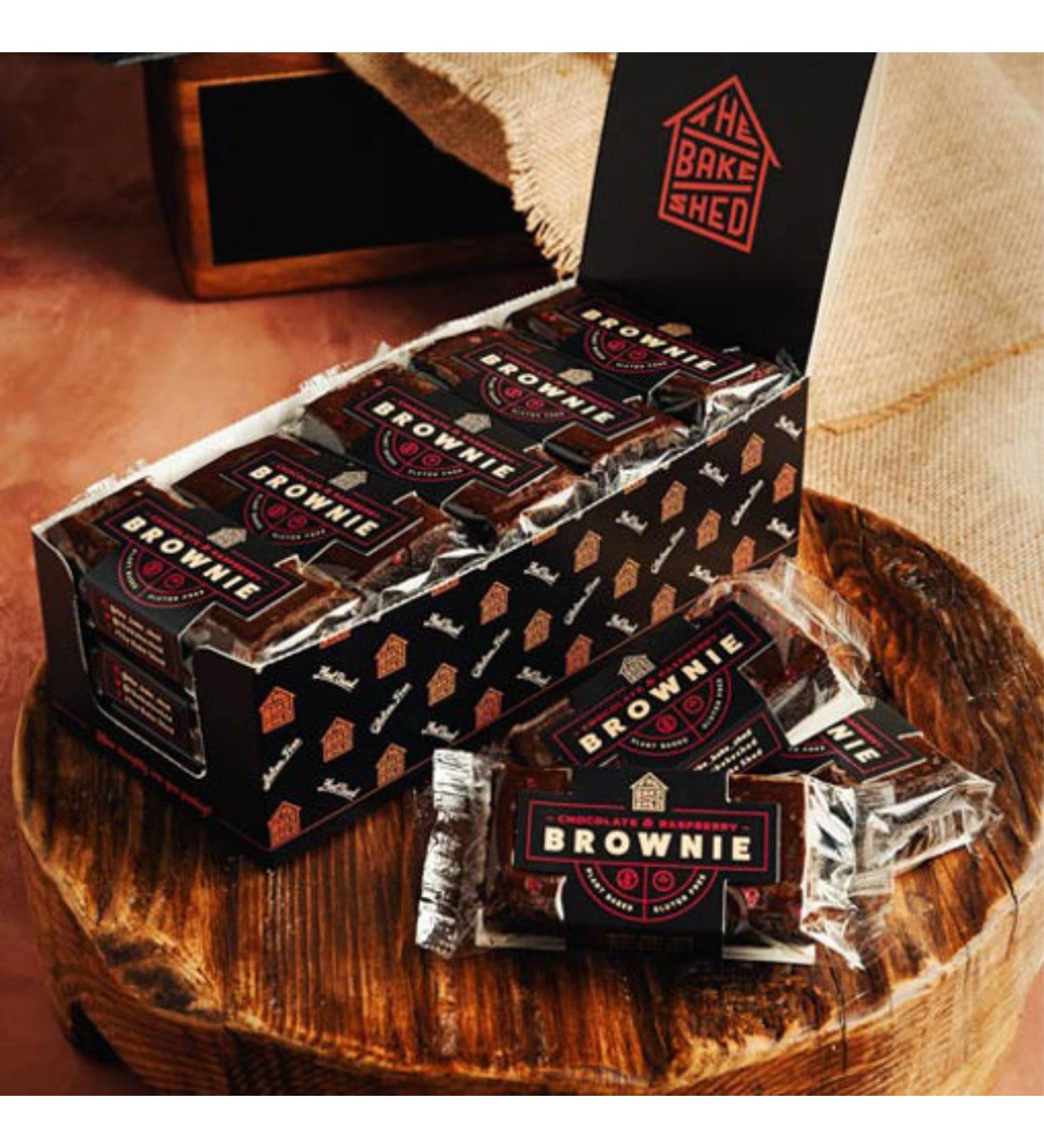 Chocolate & Raspberry Brownie 15x75g gluten-free and plant-based brownies.Individually Wrapped