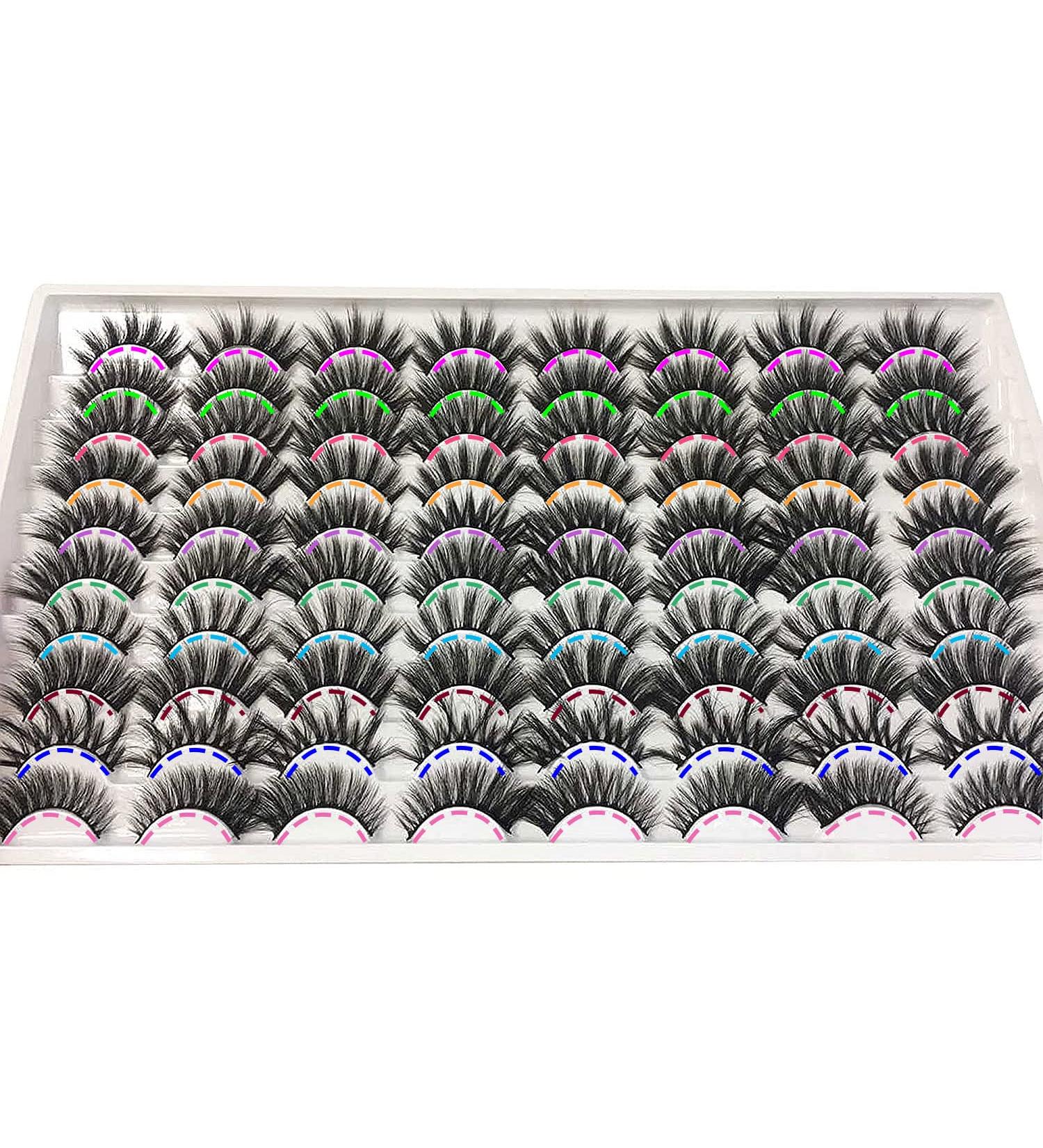 Ruairie 40 Pairs Faux Mink Lashes - 10 Styles - 8D Dramatic Volume - Bulk Wholesale - Buy Online on GoSupps.com