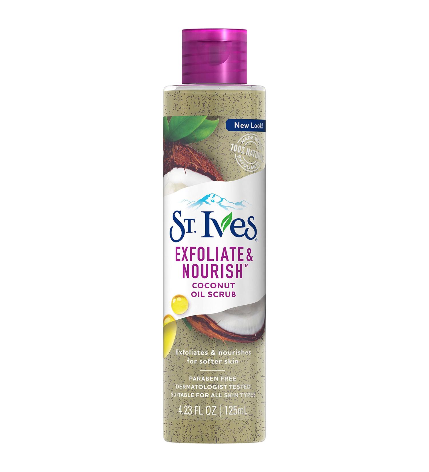 St. Ives Coconut Facial Oil Scrub 4.23 oz - Exfoliate & Nourish - Buy Online on GoSupps.com