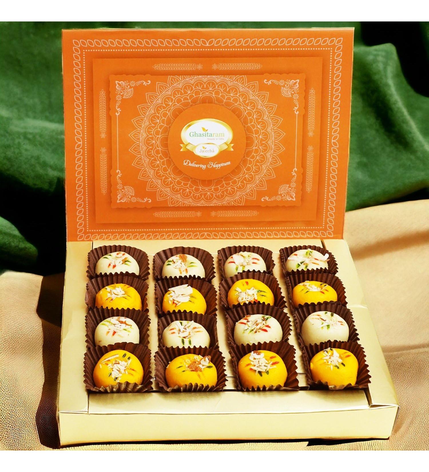 Ghasitaram Gifts Diwali Gifts Ghasitarams Mawa Peda Box 400 GMS - Buy Online on GoSupps.com