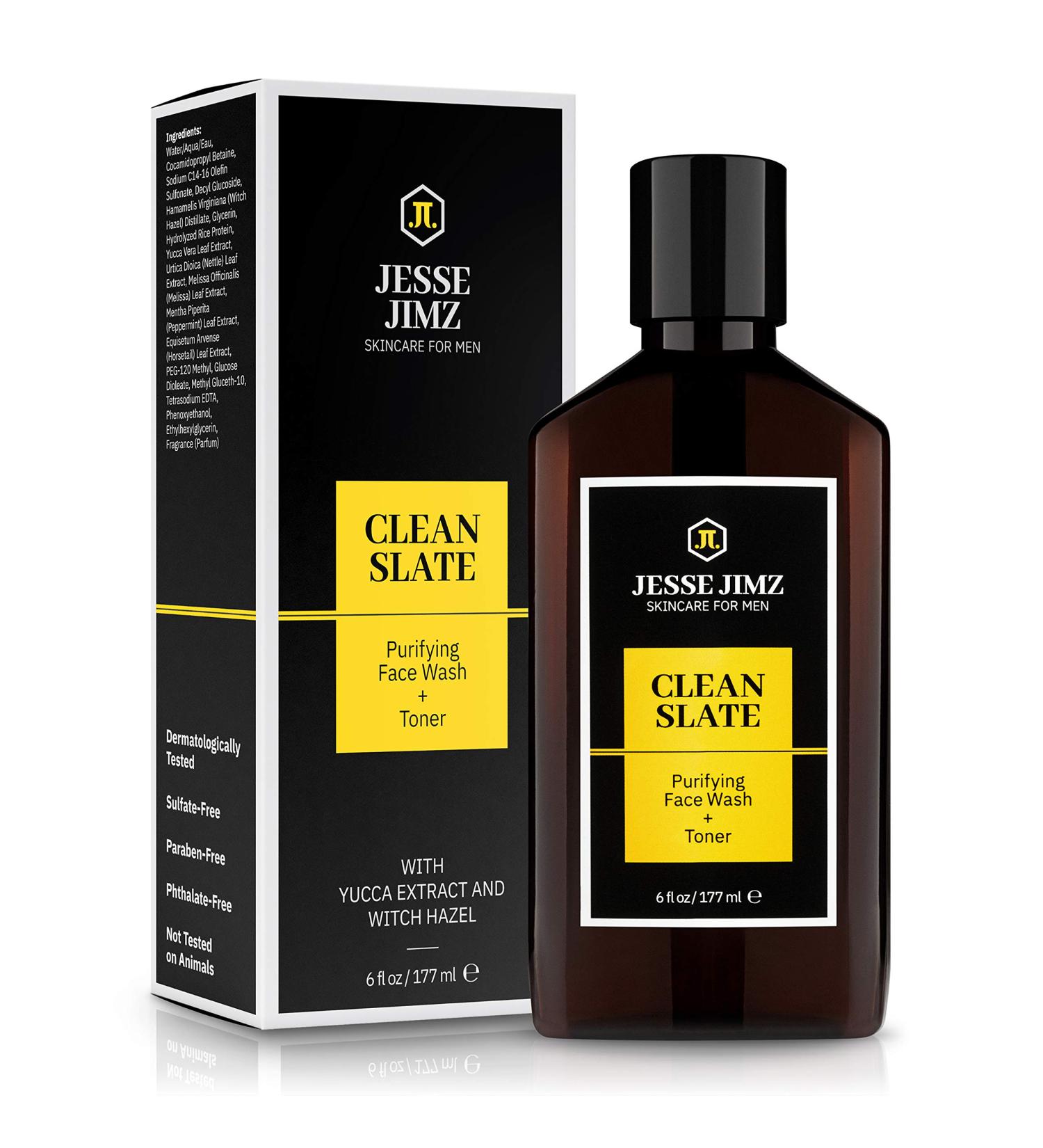 Clean Slate Men s Purifying Face Wash & Toner - Deep Clean Tightens Pores All Skin Types - International Shipping - Buy Online on GoSupps.com