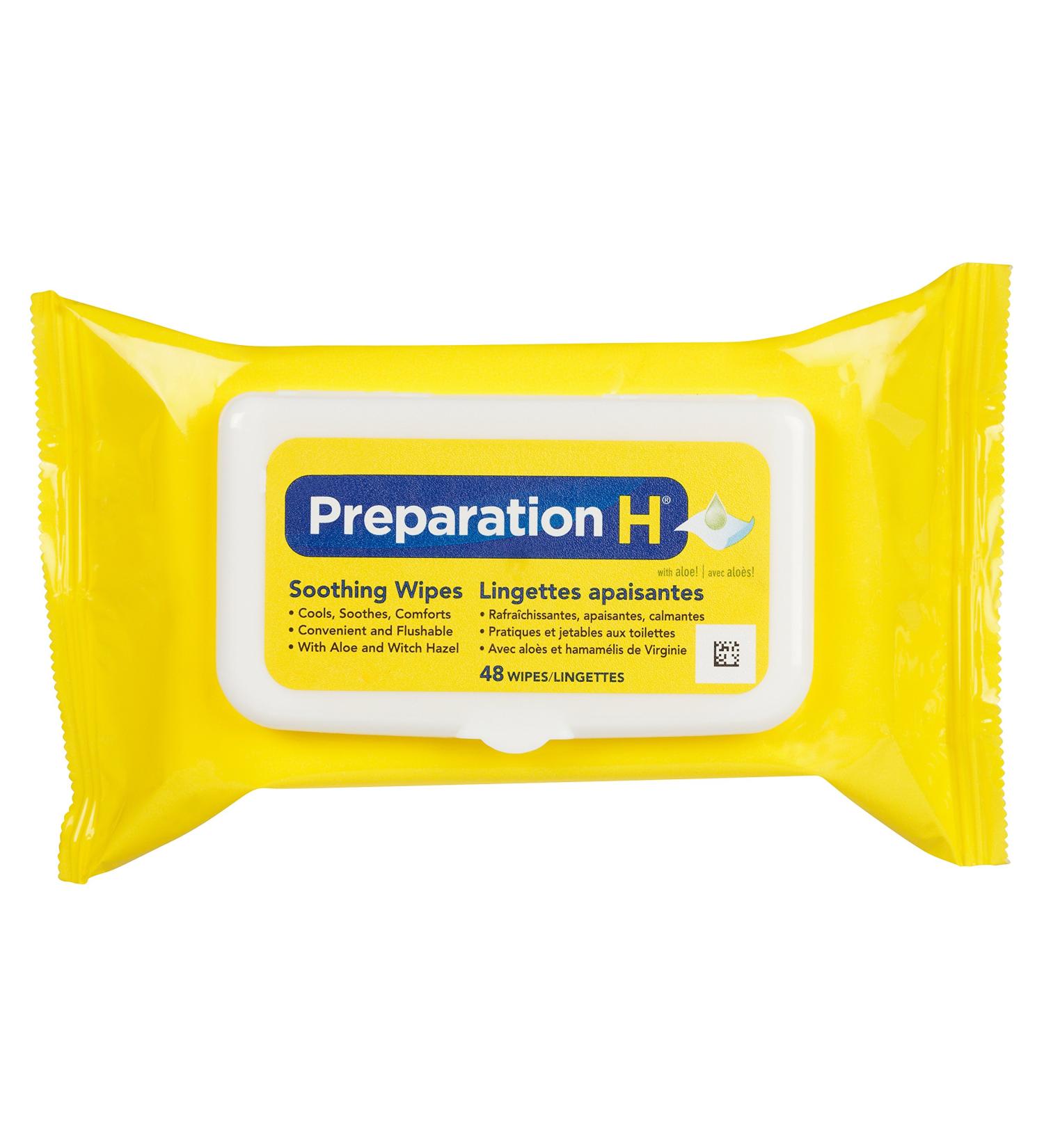 Preparation H 48 Wipes - Relief for Hemorrhoid Symptoms | [Brand Name] - Buy Online on GoSupps.com