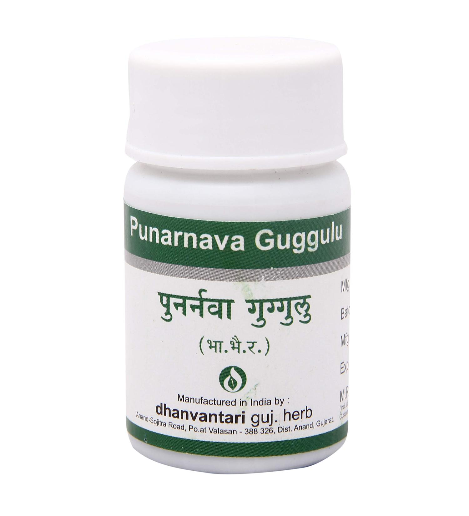 Dhanvantari Punarnava Guggulu - 60 Tablets (Pack of 4)
