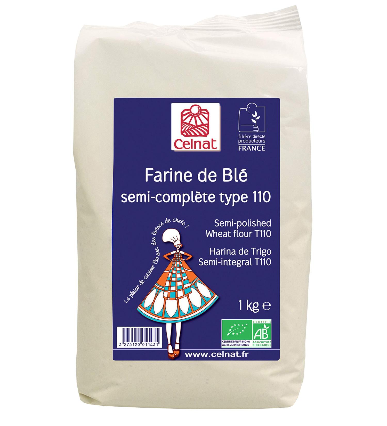 Farine de Bl compl te T 110 biologique 1 kilo