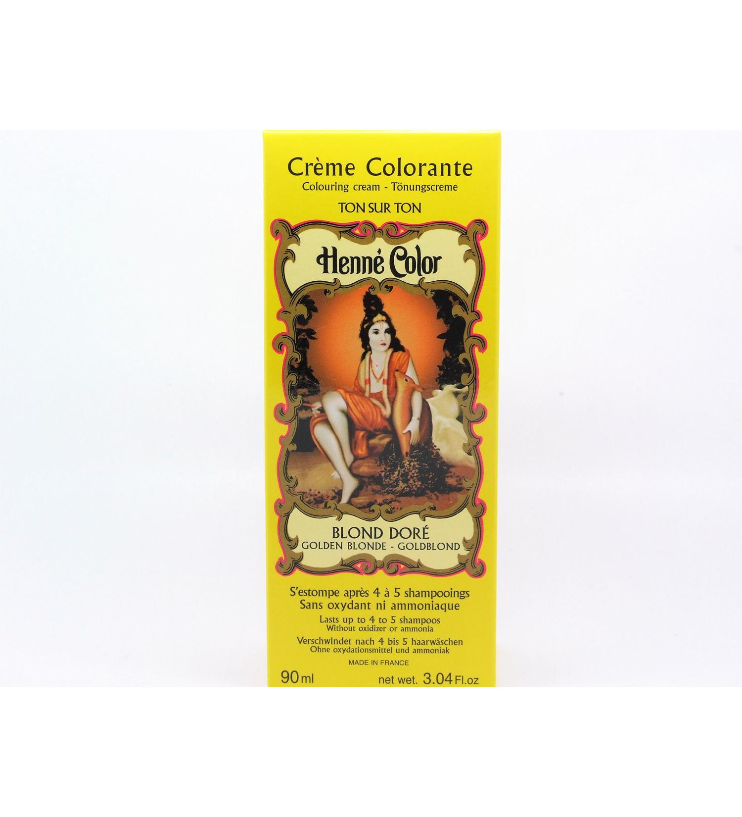 Henna Hair Color Cream Dye - Golden Blonde/Light Blonde 90ml - Buy Online on GoSupps.com