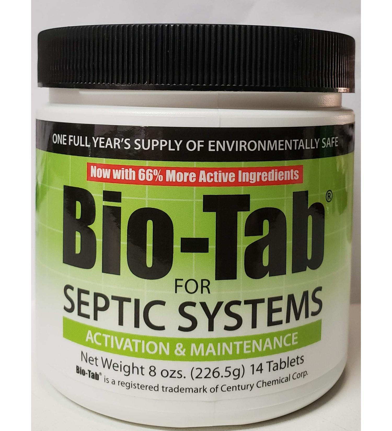 Septic System Bio-Tab 8 oz (226.5g) - 14 Tablets for Efficient Treatment - Buy Online on GoSupps.com