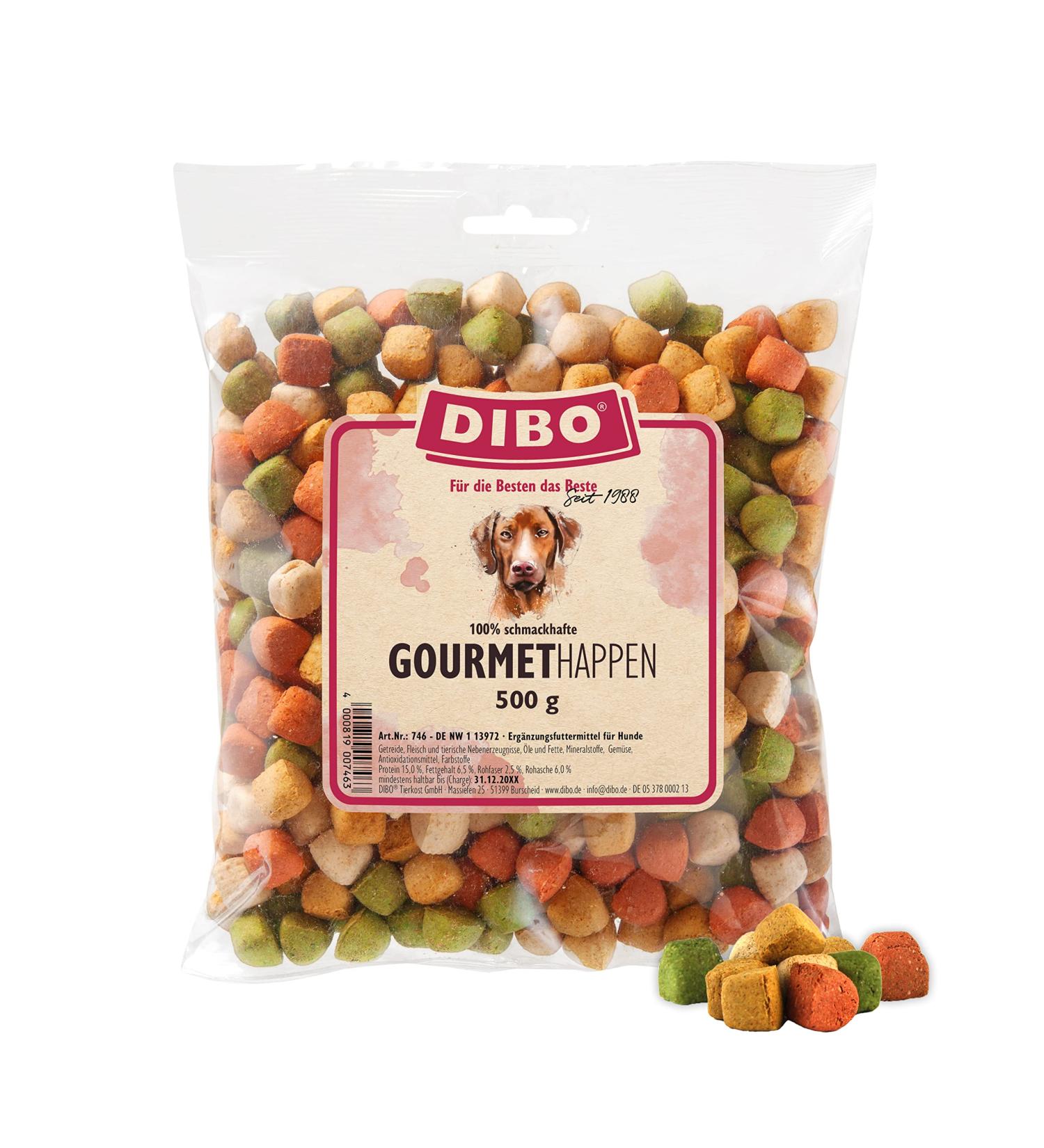 Gourmet Bites for Dogs - 500g Baked Goods | Healthy Natural Dog Treats by Dibo | BARF Dog Biscuit Snacks - Buy Online on GoSupps.com