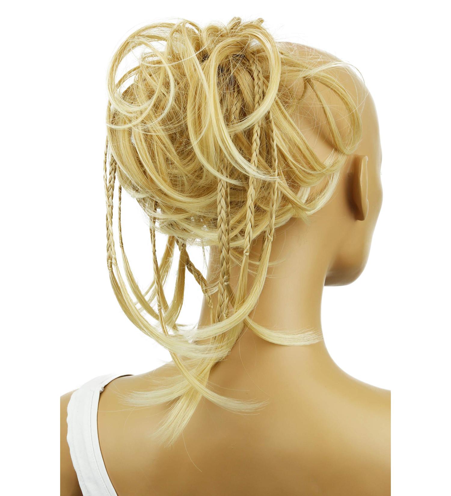 CAISHA XXL Hair Part Hair Tie - Daisy Dutt Updos with Braided Synthetic Fiber - Heat-Resistant Hellblond #27T613A - Perfect for Wavy Styles - Buy Online on GoSupps.com