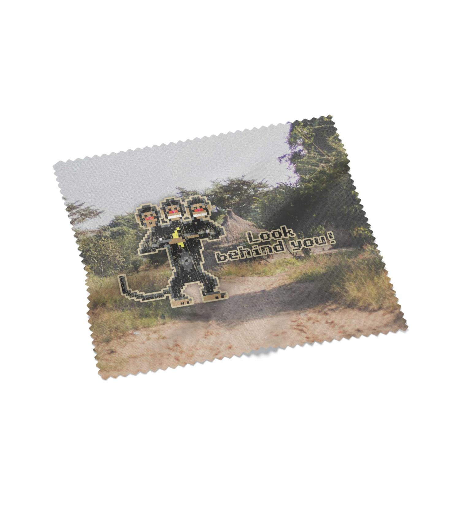 Urban Backwoods Look Behind You! Microfiber cloth - glasses cleaning cloth