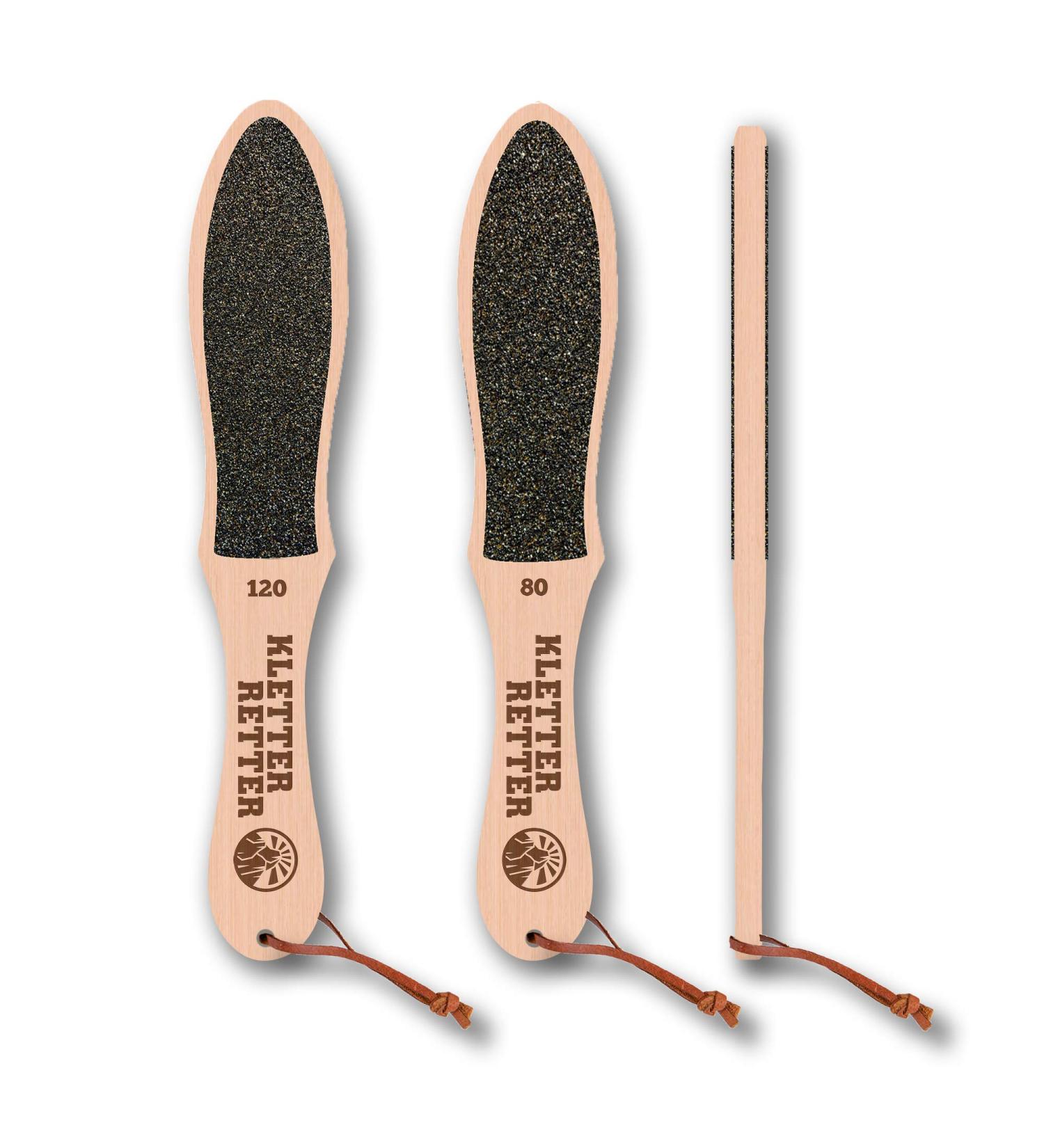 KletterRetter Double-Sided Foot File - Coarse/Fine Callus Remover (80/120 Grain) | Ultimate Callus Rasp for Soft Feet - International Shipping Available - Buy Online on GoSupps.com