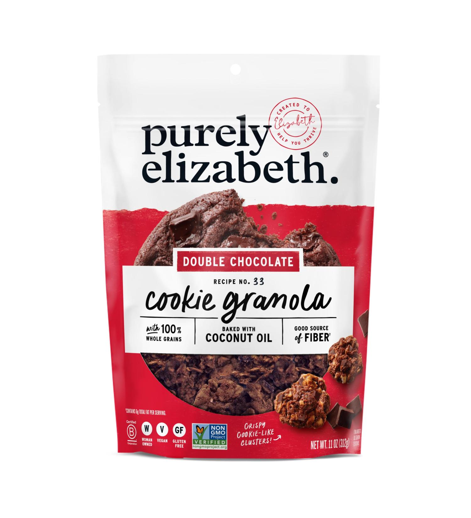 Purely Elizabeth Cookie Granola Double Chocolat 325 ml Chocolat 1 Pack - Buy Online on GoSupps.com