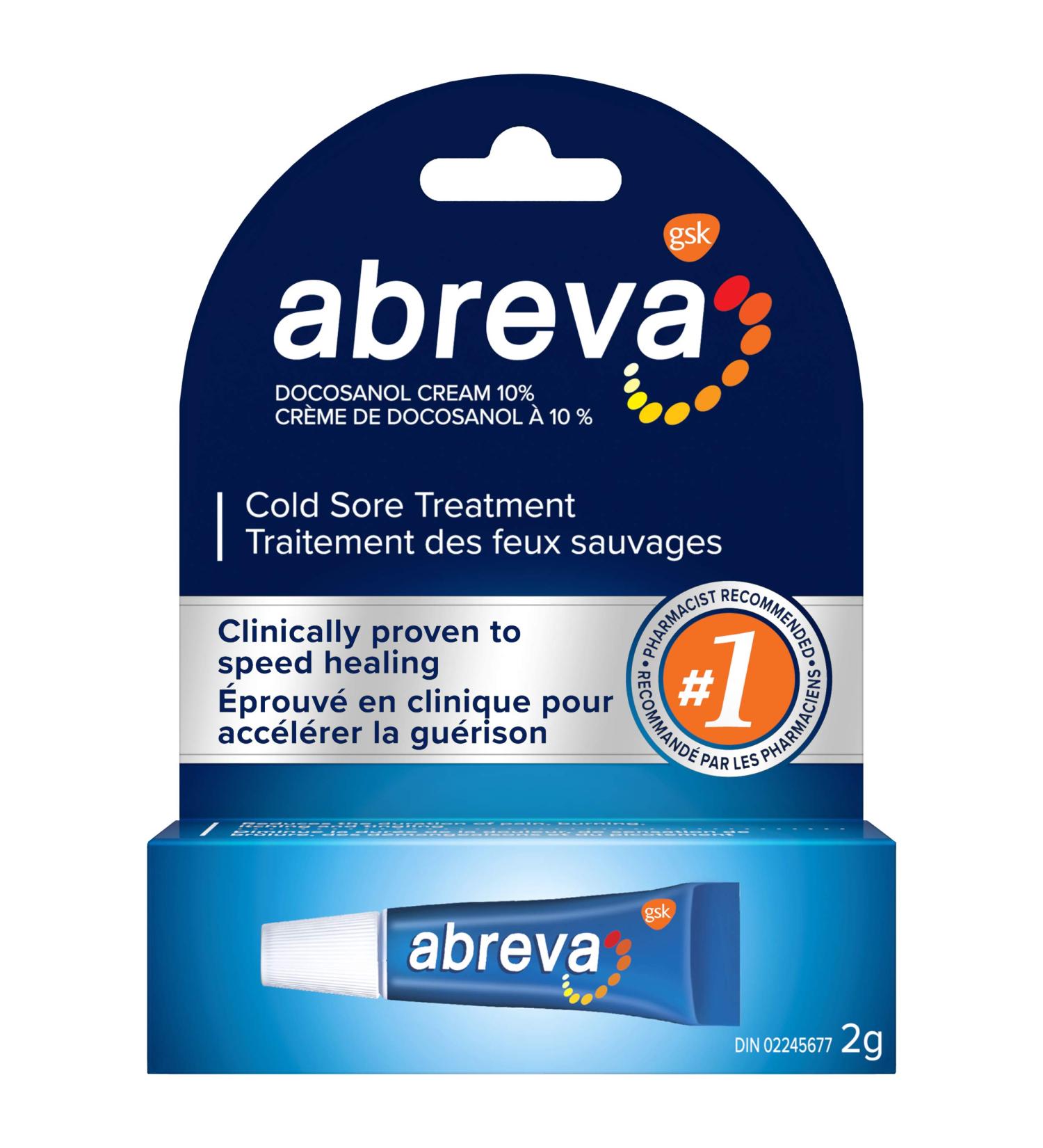 Abreva Cold Sore Treatment Cream - Medium Size 0.07 oz - Buy Online on GoSupps.com