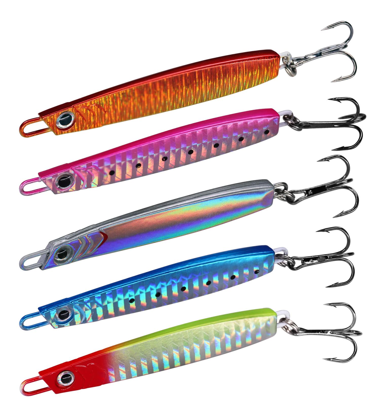 Buy 5-Piece Cod Fishing Pilker Set - 30g Vertical Metal Bait for International Shipping - Buy Online on GoSupps.com
