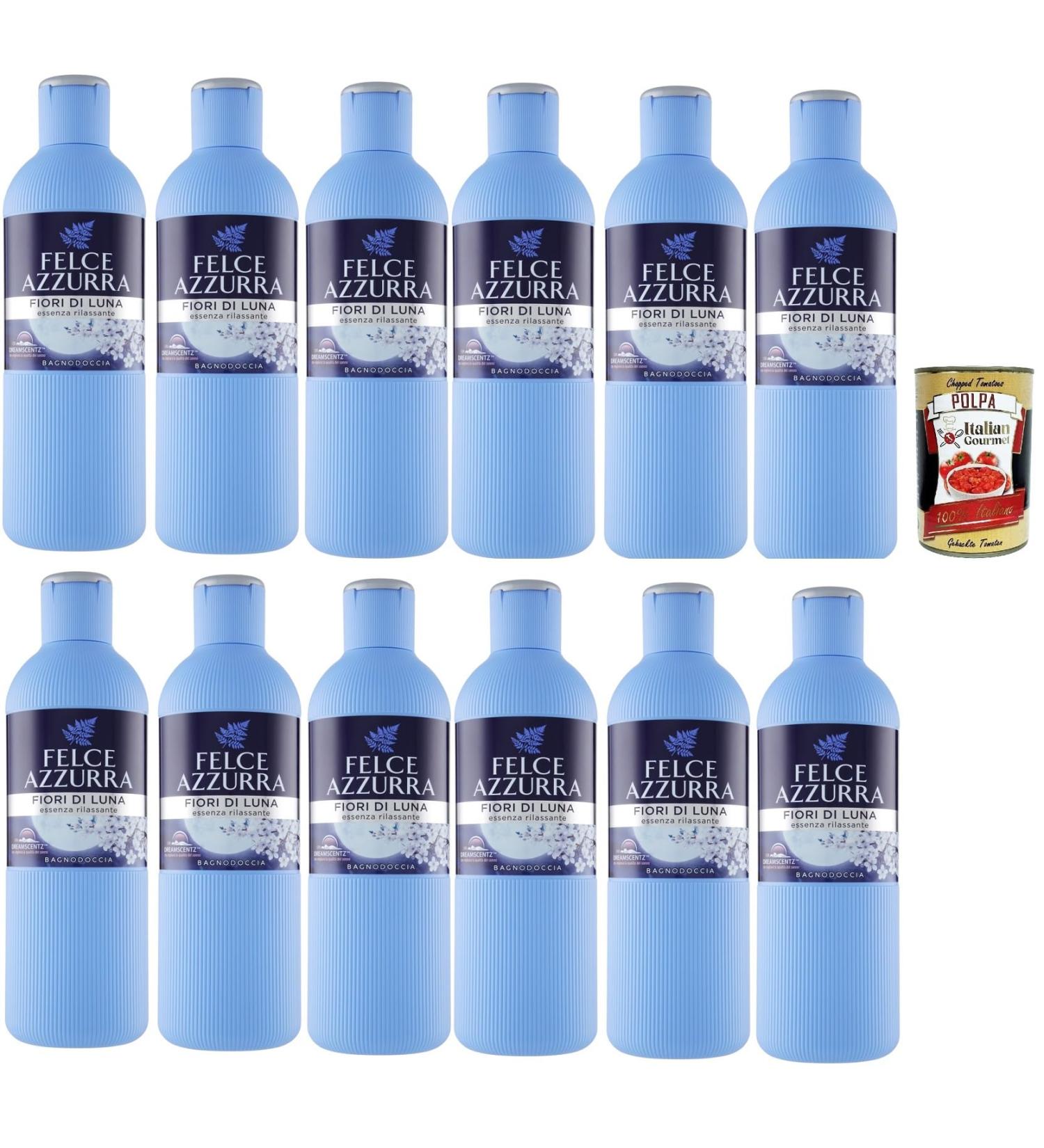  Italian Gourmet E.R. Felce Azzurra Fiori di Luna Relaxing Essence Shower Gel Relaxing Foaming Baths 12 x 650 ml + Pulpa Italian Gourmet 400 g - Buy Online on GoSupps.com