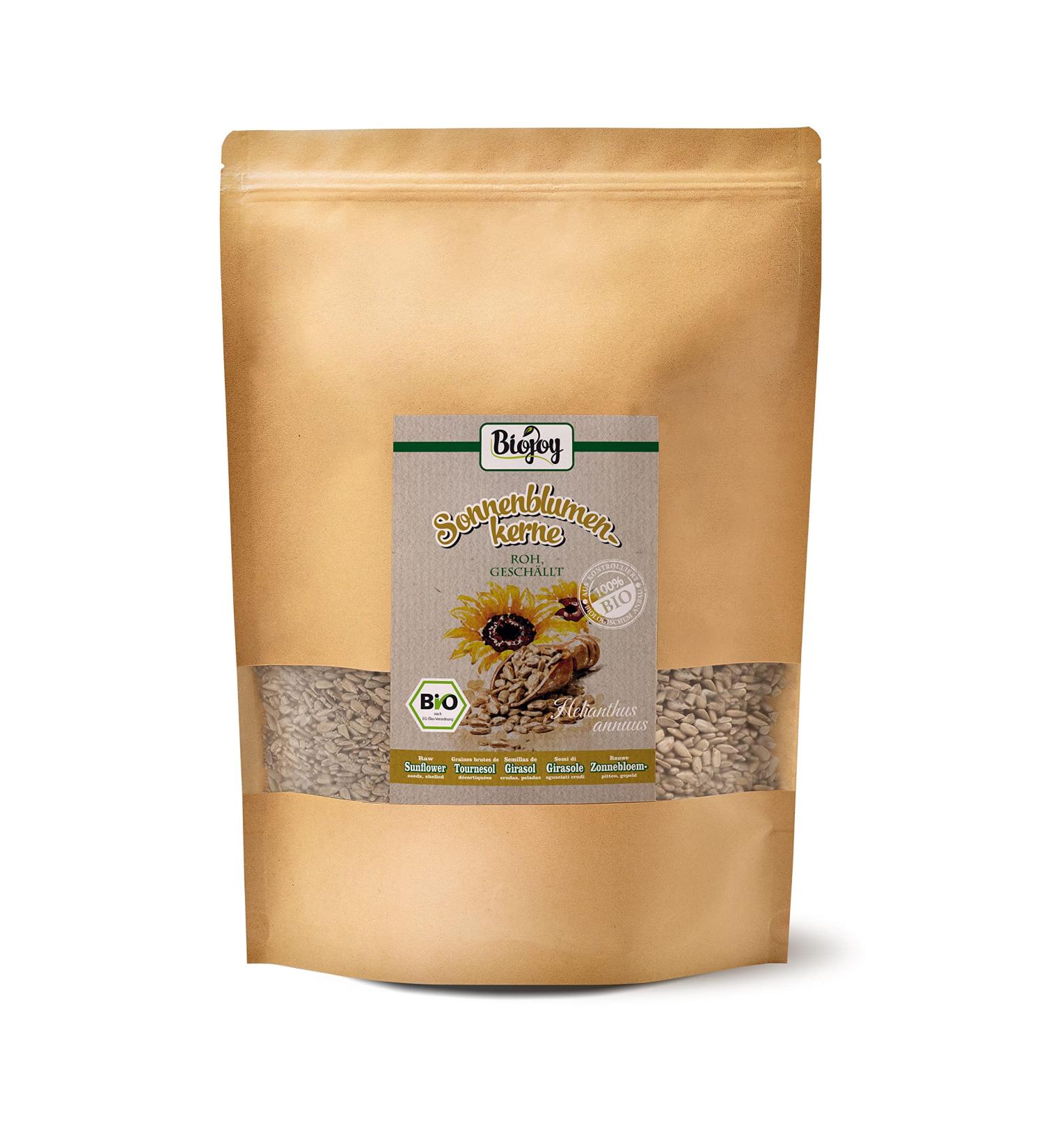 Buy Biojoy Organic Peeled Sunflower Seeds 1.5 kg - Raw & Unsalted | Premium Quality Superfood for International Shipping - Buy Online on GoSupps.com