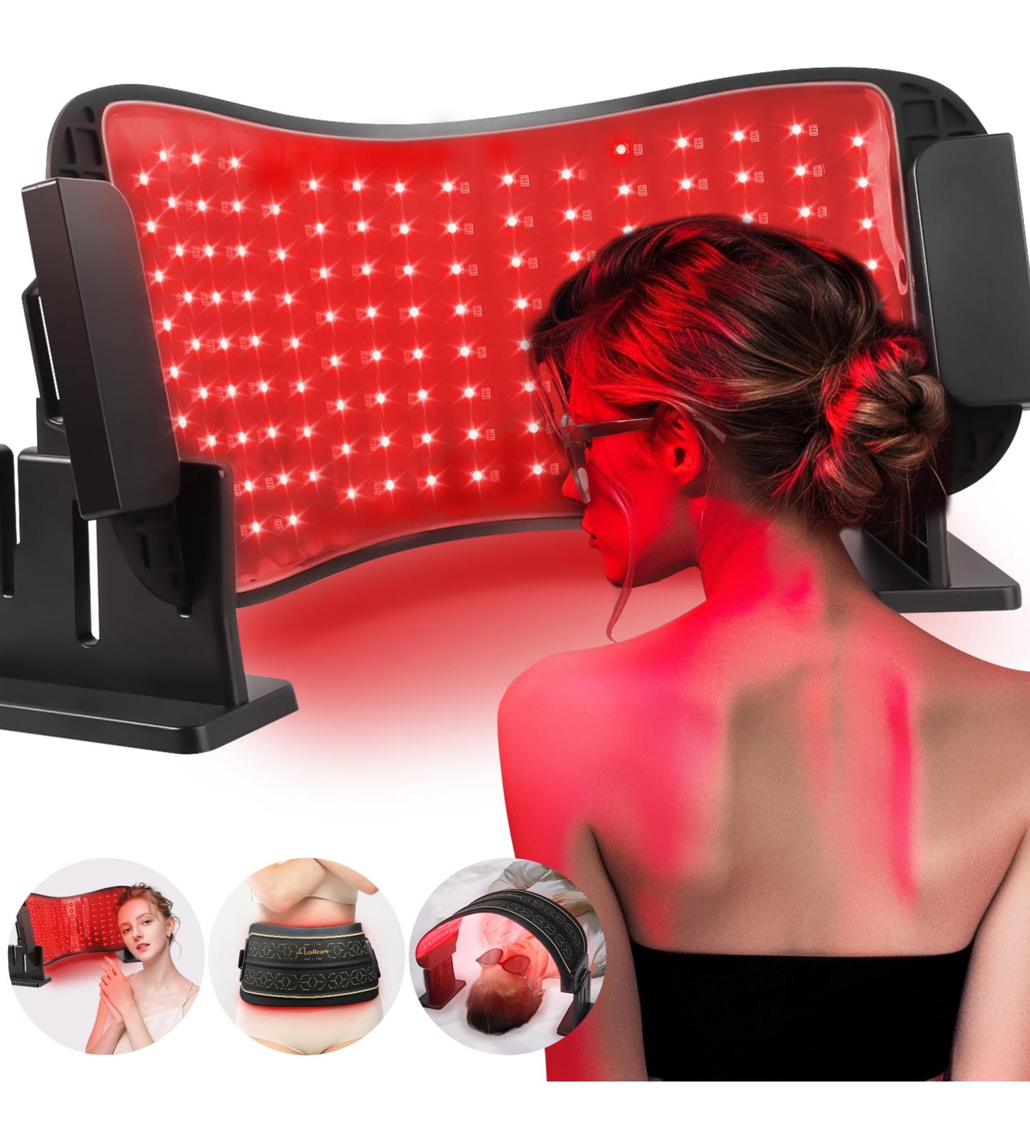 Multifunction Red Light Therapy LED Mask - 850nm Near-Infrared Skin Care for Body & Face | Premium Home Beauty Device - Buy Online on GoSupps.com