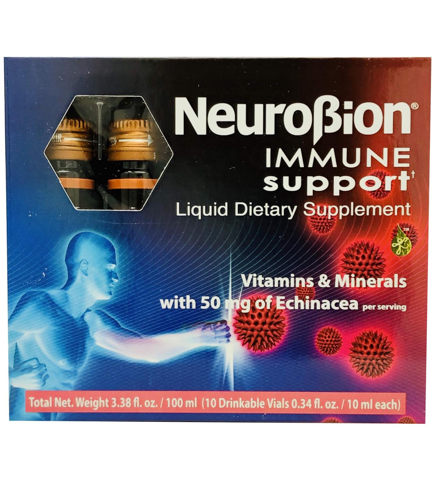Neurobion Immune Support with Echinacea & Zinc - 10 Vials x 10ml - Buy Online on GoSupps.com