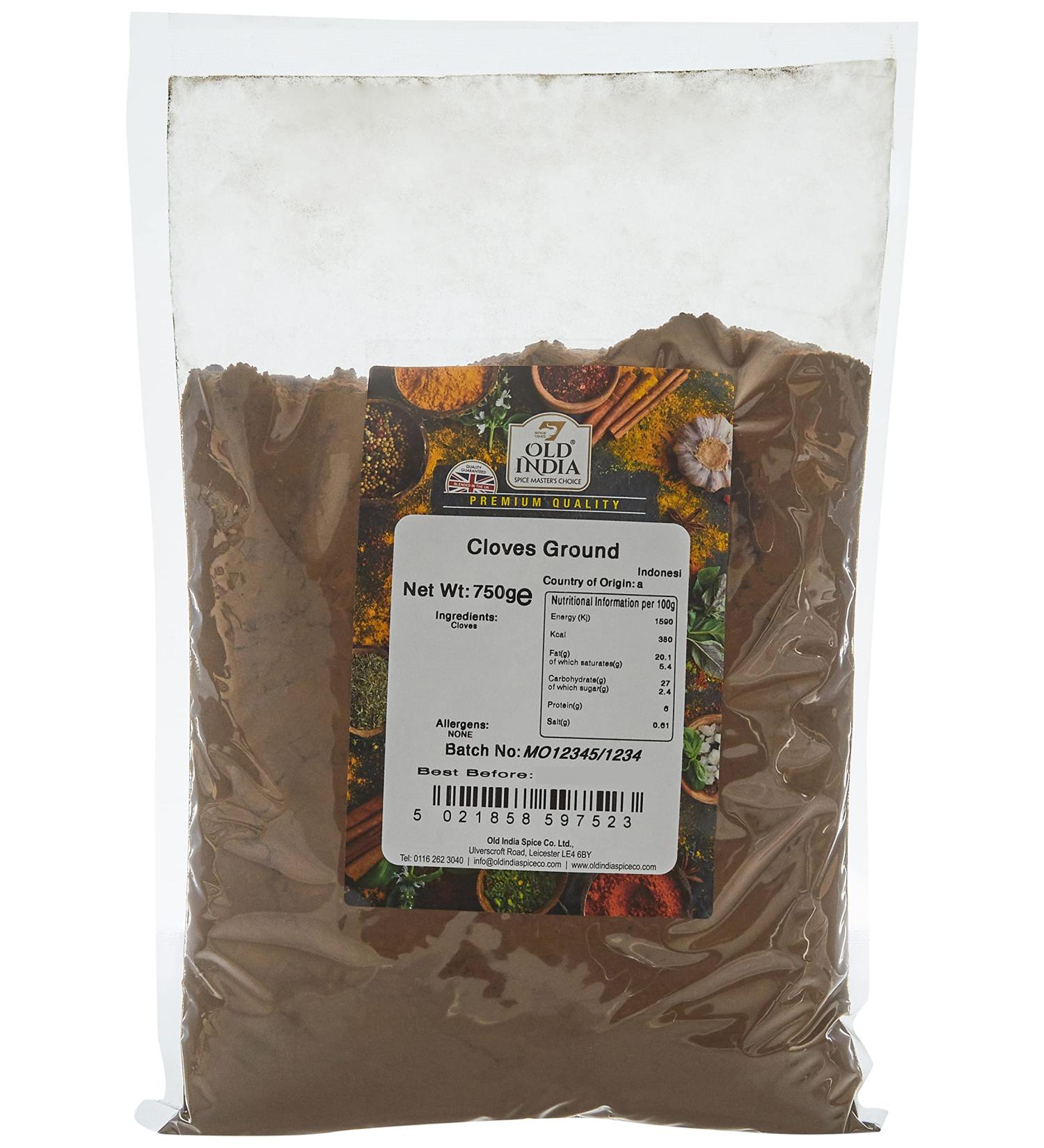 Old India Cloves Ground 750g - Premium Quality Spice (Pack of 1) - Buy Online on GoSupps.com