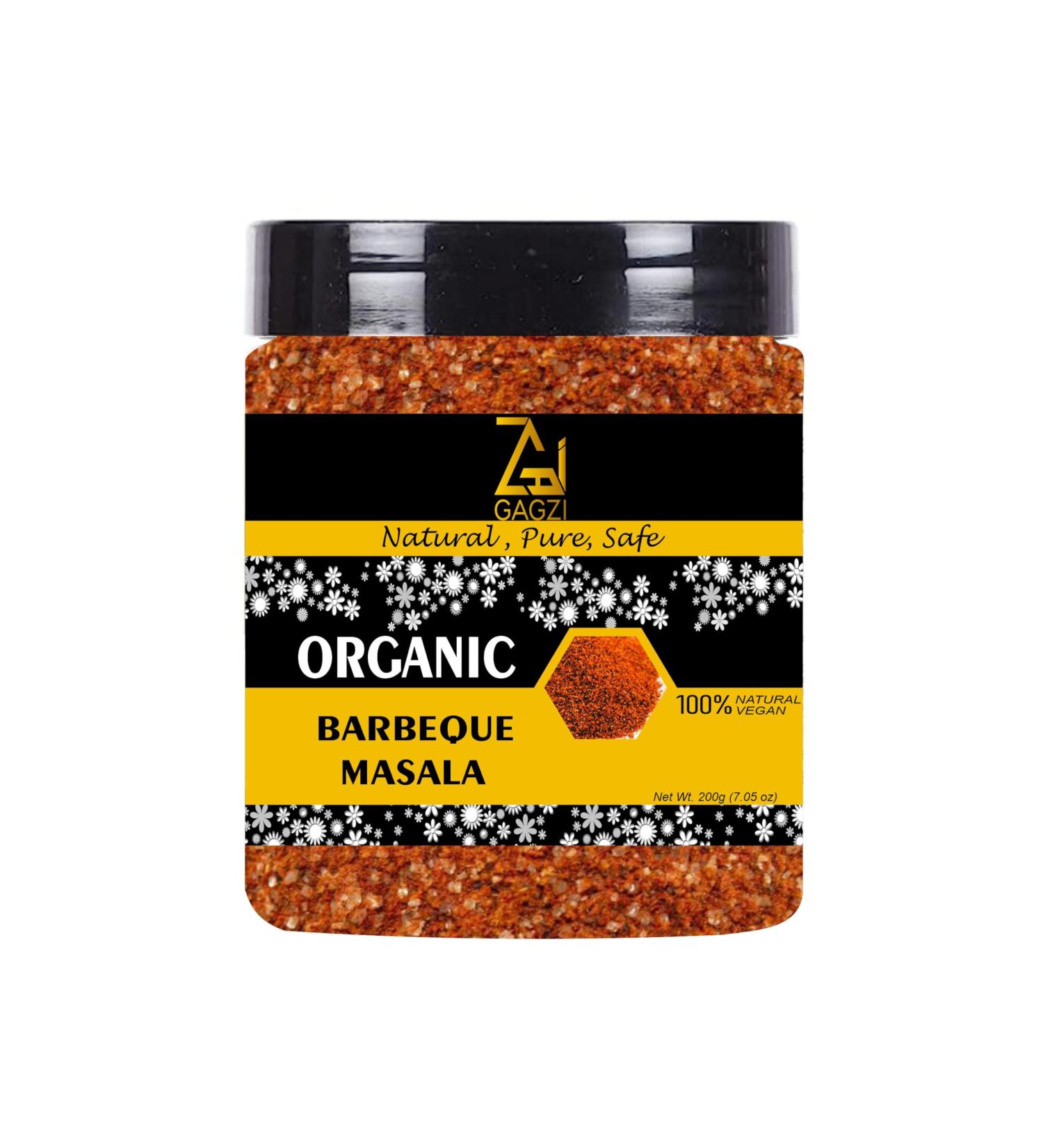GAGZI All Natural Organic Spices Barbeque 200 Gram (Packing May Be Vary) Pack Of 1 200 Gram 7.05 oz