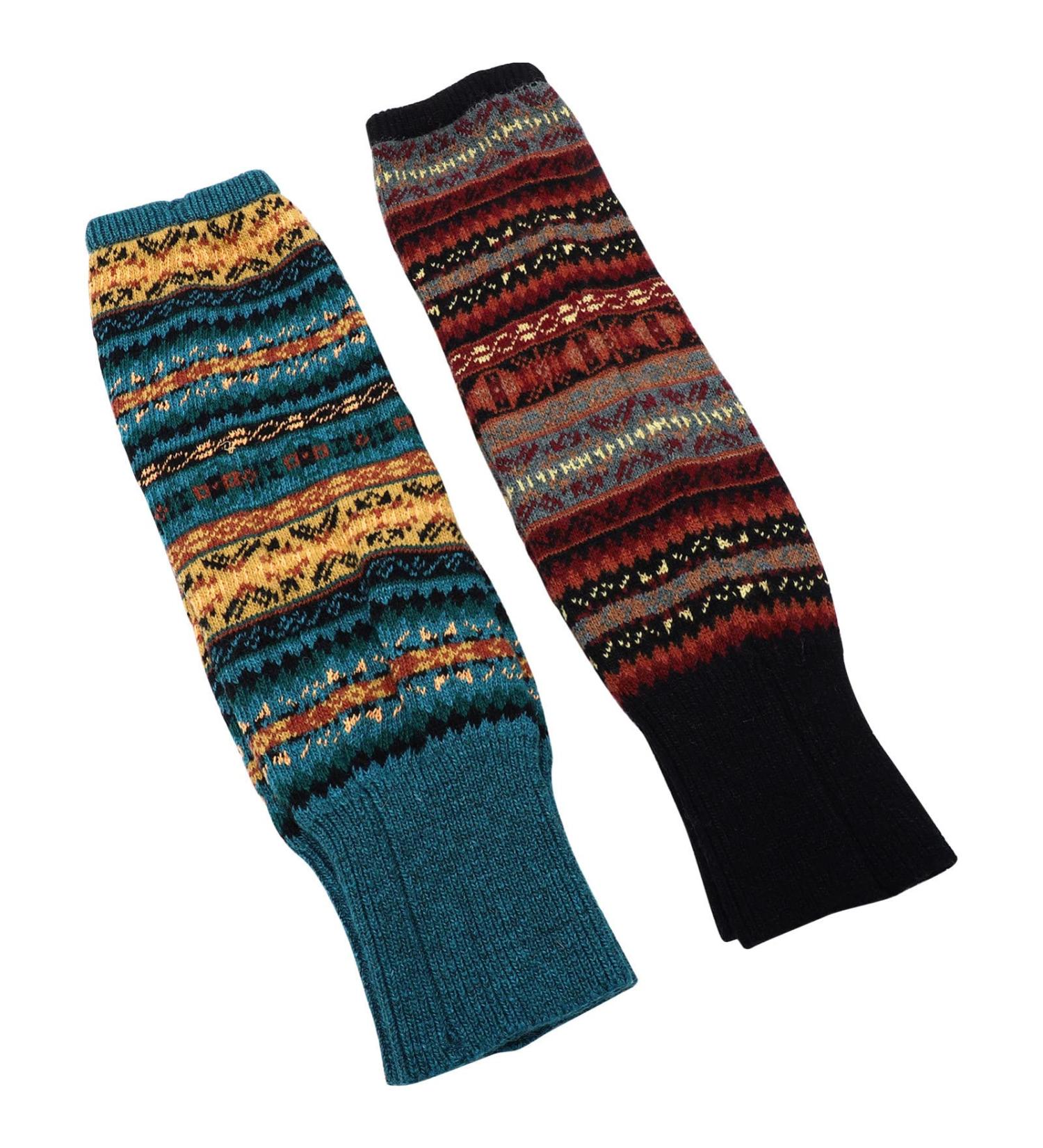 Holibanna Women's Long Boot Cuff Covers - Knitted Ankle Warmers & Boho Accessories - 2 Pairs of Warm Socks - Buy Online on GoSupps.com