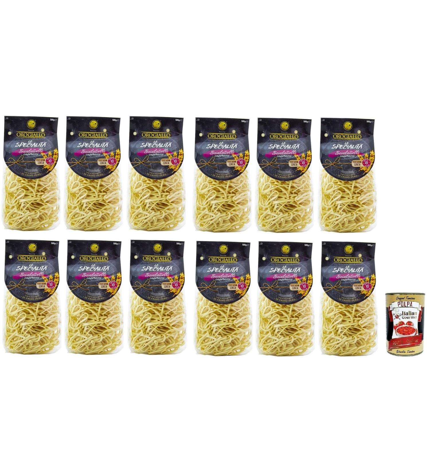  Italian Gourmet E.R. Oro Giallo Scialatielli 500 g + 400 g Italian Durum Wheat Semolina Pasta Pack of 12 - Buy Online on GoSupps.com