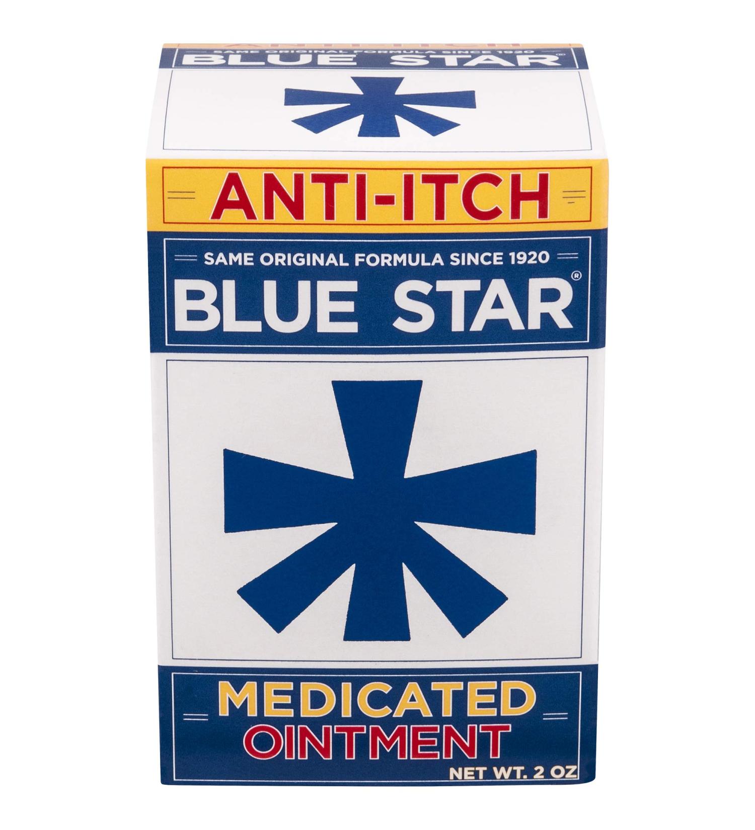 Blue Star Anti-Itch Medicated Ointment 2 oz - Pack of 6 | Fast-Acting Relief - Buy Online on GoSupps.com
