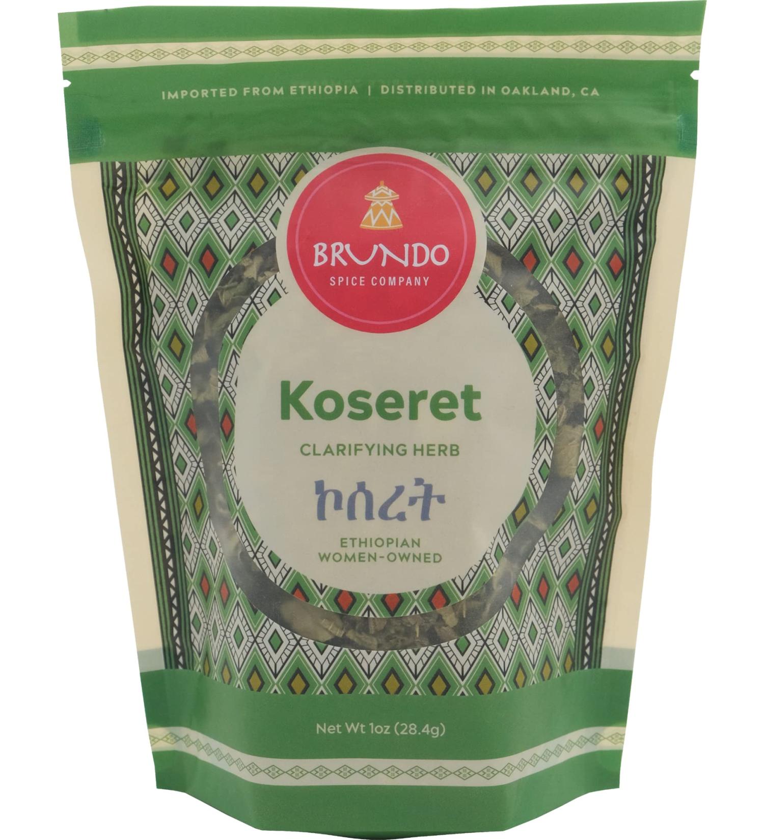 Authentic Ethiopian Koseret Herb - Handpicked & Processed, Non-GMO, Organic, 1 oz - Perfect for Niter Kibbeh & Dry Rubs - Buy Online on GoSupps.com