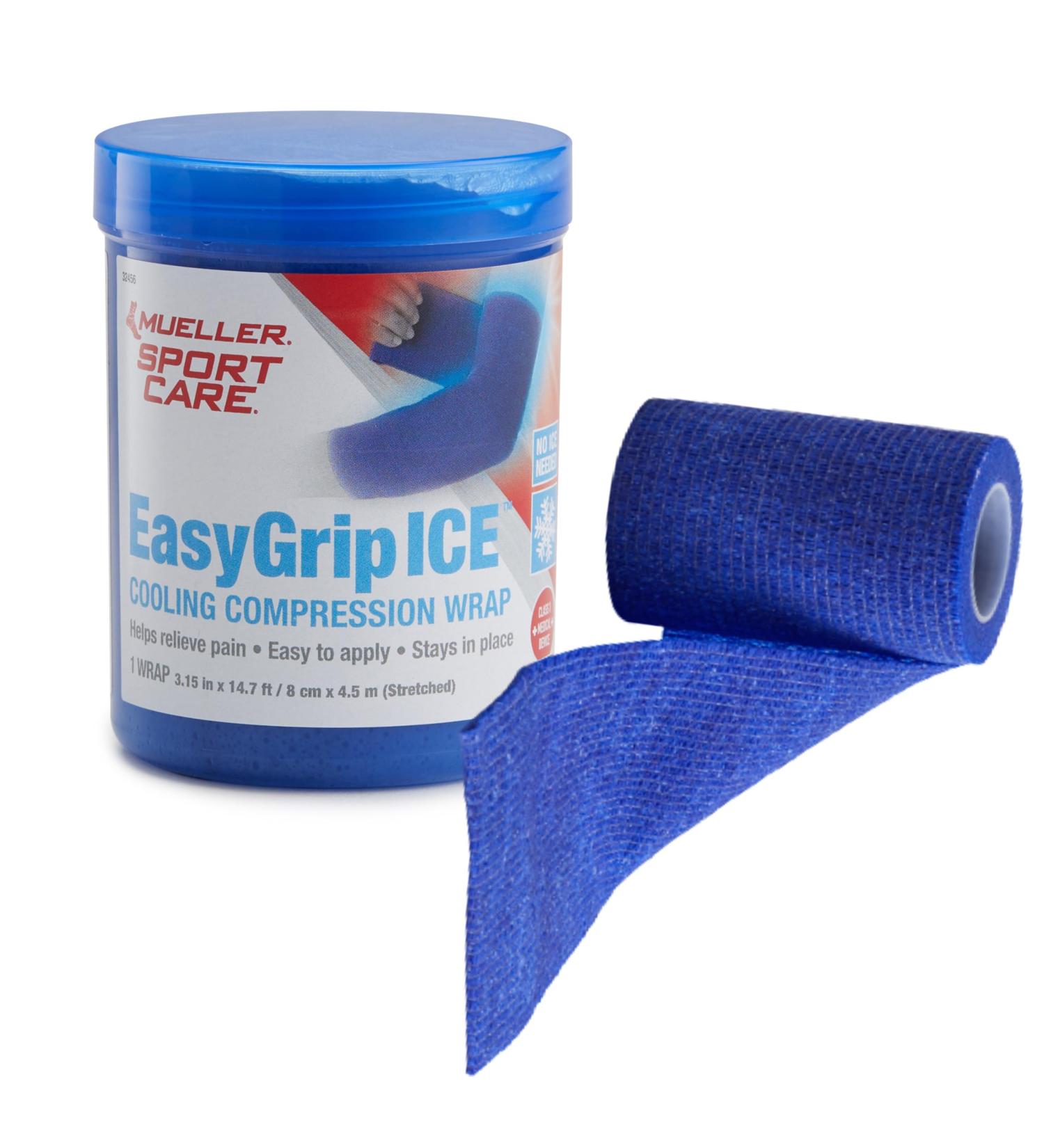 MUELLER EasyGrip ICE Cooling Compression Wrap - Pain Relief & Support for All - Shop Now - Buy Online on GoSupps.com