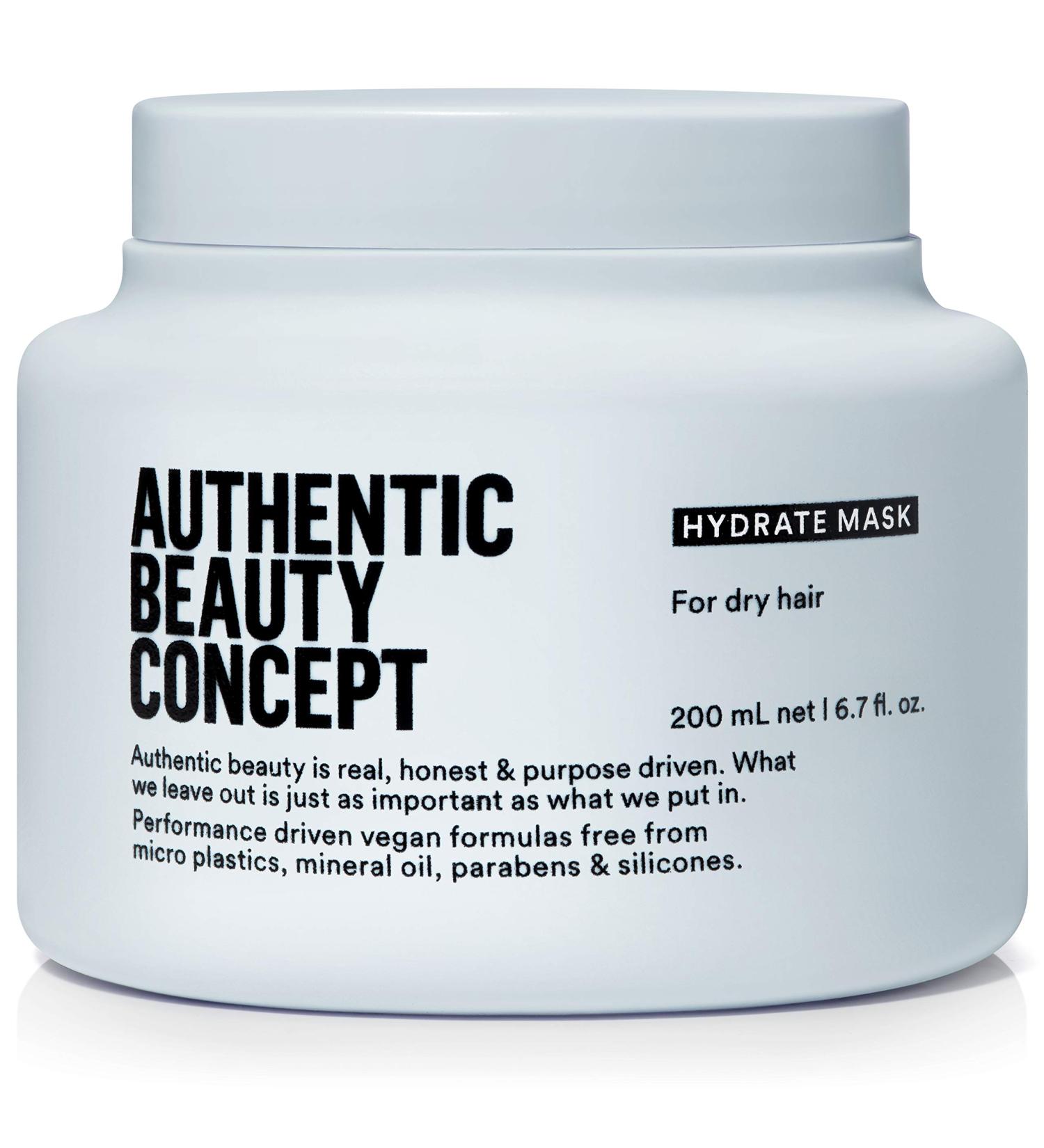 Authentic Beauty Concept Hydrate Mask | Adds Moisture & Shine | Vegan & Cruelty-free | Silicone-free | 6.7 Fl Oz | For Normal to Dry or Curly Hair - Buy Online on GoSupps.com