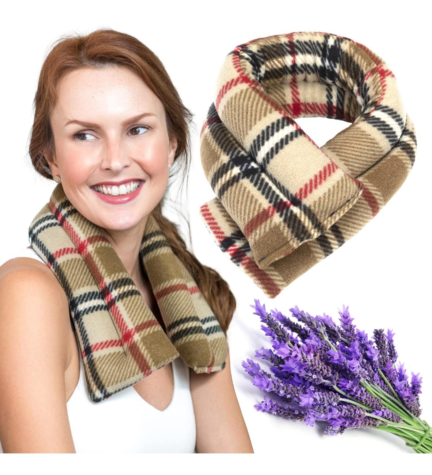 SunnyBay Microwave Heating Pad - Lavender Scented Neck & Shoulder Wrap - 26x5 Inches - FSA HSA Approved - Buy Online on GoSupps.com