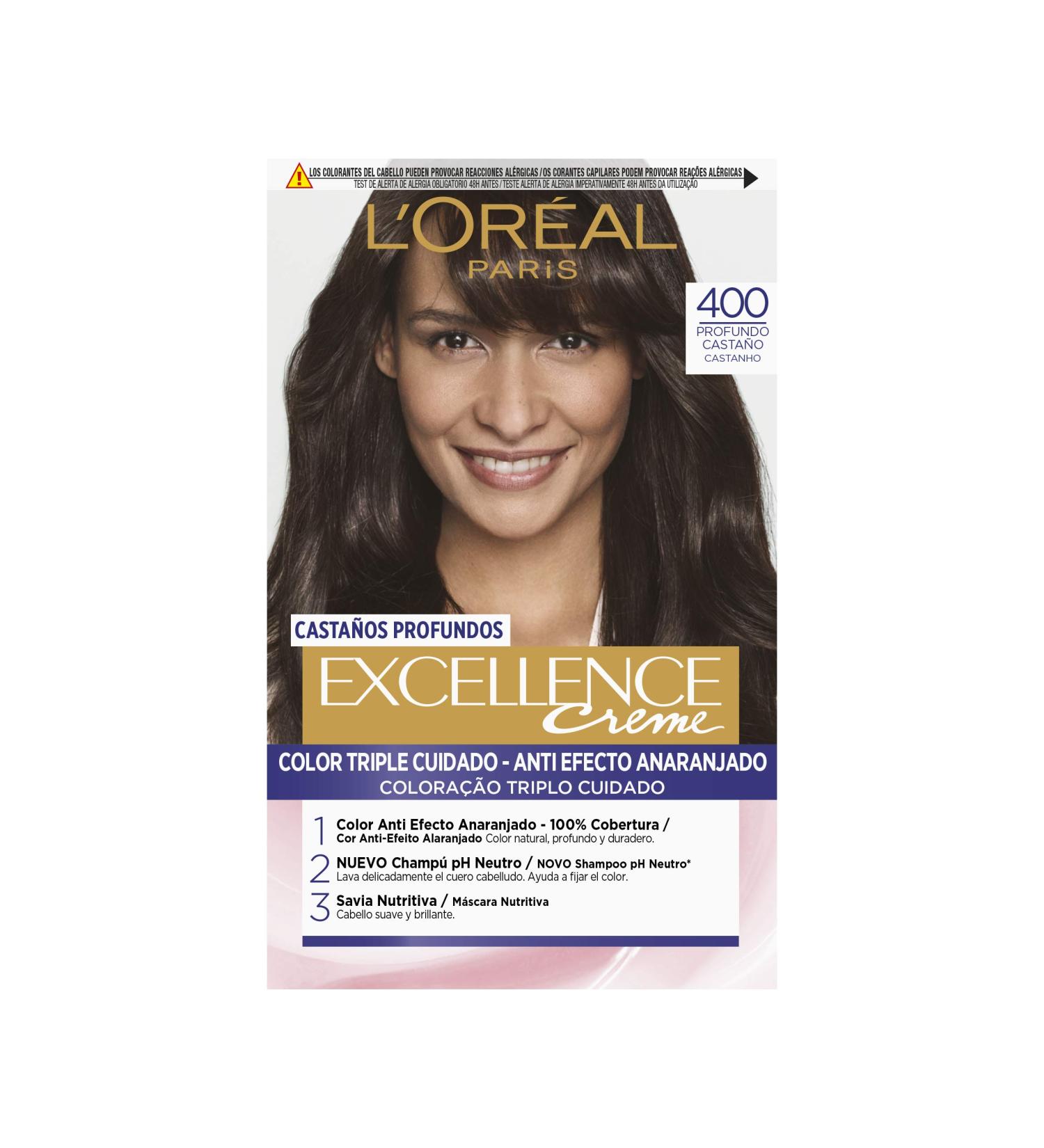 Excellence Brunette Ink 400 - True Brown Hair Color for Vibrant Long-Lasting International Shipping - Buy Online on GoSupps.com