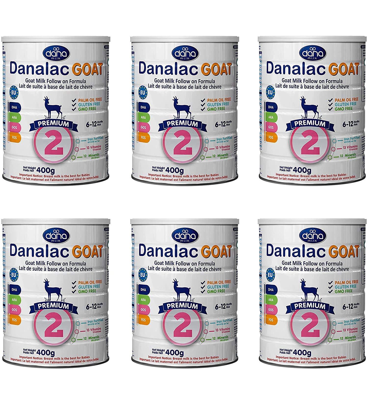 Danalac Step 2 Goat Milk Follow-up Formula Powder for 6-12 Months Babies 400g 1 Unit - Buy Online on GoSupps.com